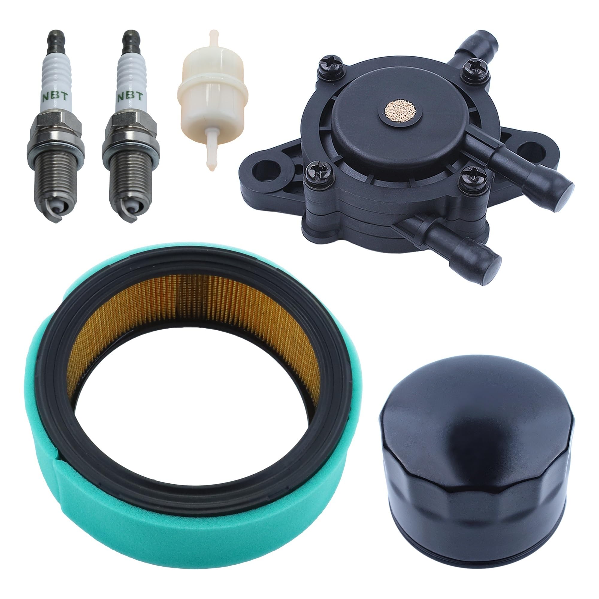 Kit de ajuste de filtro de aire y filtro de aceite y combustible for cortacésped con motor CH18, CH20, CH22, CH23, CH25, CV17, CV18, CV19, CV20 y CV22.
