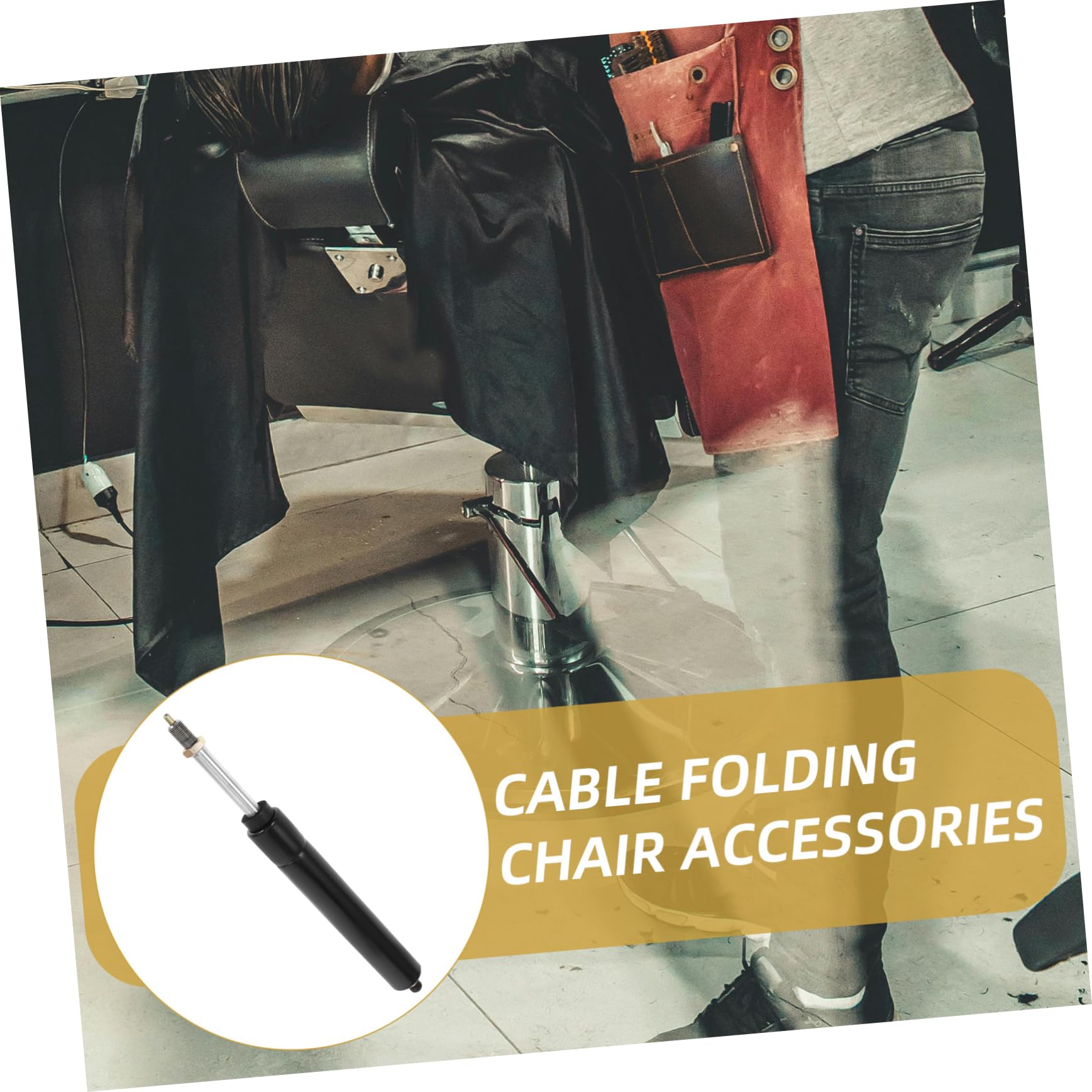 Accesorio para Silla De Salón Varilla Hidráulica 16,5 Cm Negro Barra Resistente Ajuste Suave para Sillones De Peluquería y Barbería Repuesto para Mecanismo Reclinable