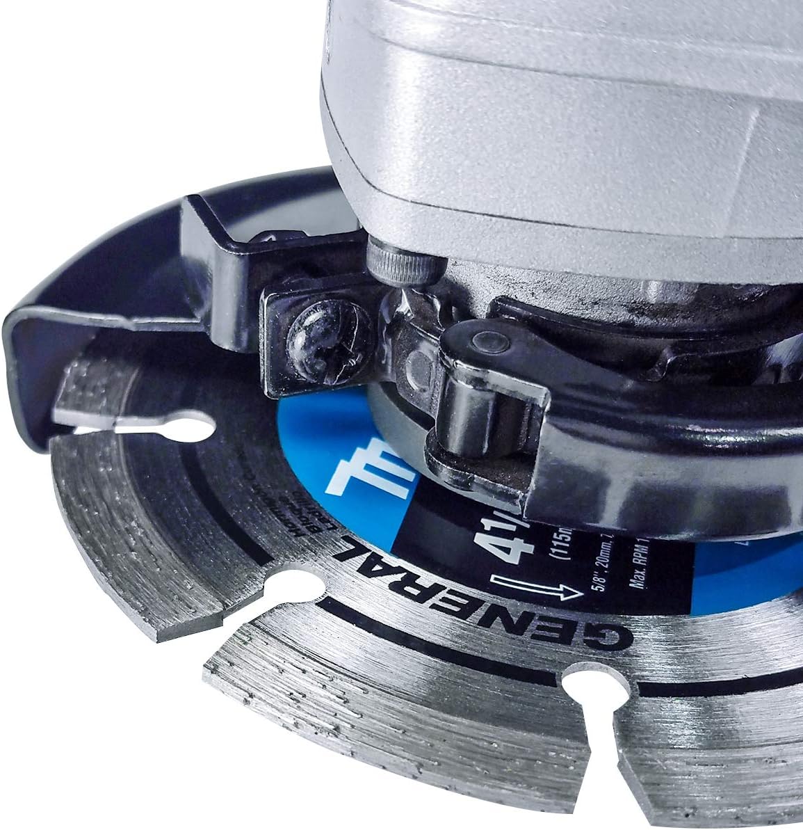Makita 2 Pack - 4.5” Segmented Rim Diamond Blades For 4.5”+ Grinders & Circular Saws - Long-Lasting Cutting For Concrete, Masonry & Brick - 5/8”, 20mm & 7/8” Arbors