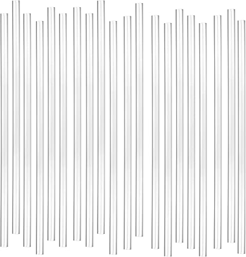 Miniatura 2 de Pajitas desechables de plástico para beber, rectas, 7.75 pulgadas de largo (transparente, 500)