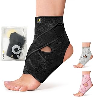 BRACOO Ankle Brace, Ankle Support for Plantar Fasciitis, Achilles Tendonitis, Ligament Damage, Sprained Ankle, Sprain, Pai...