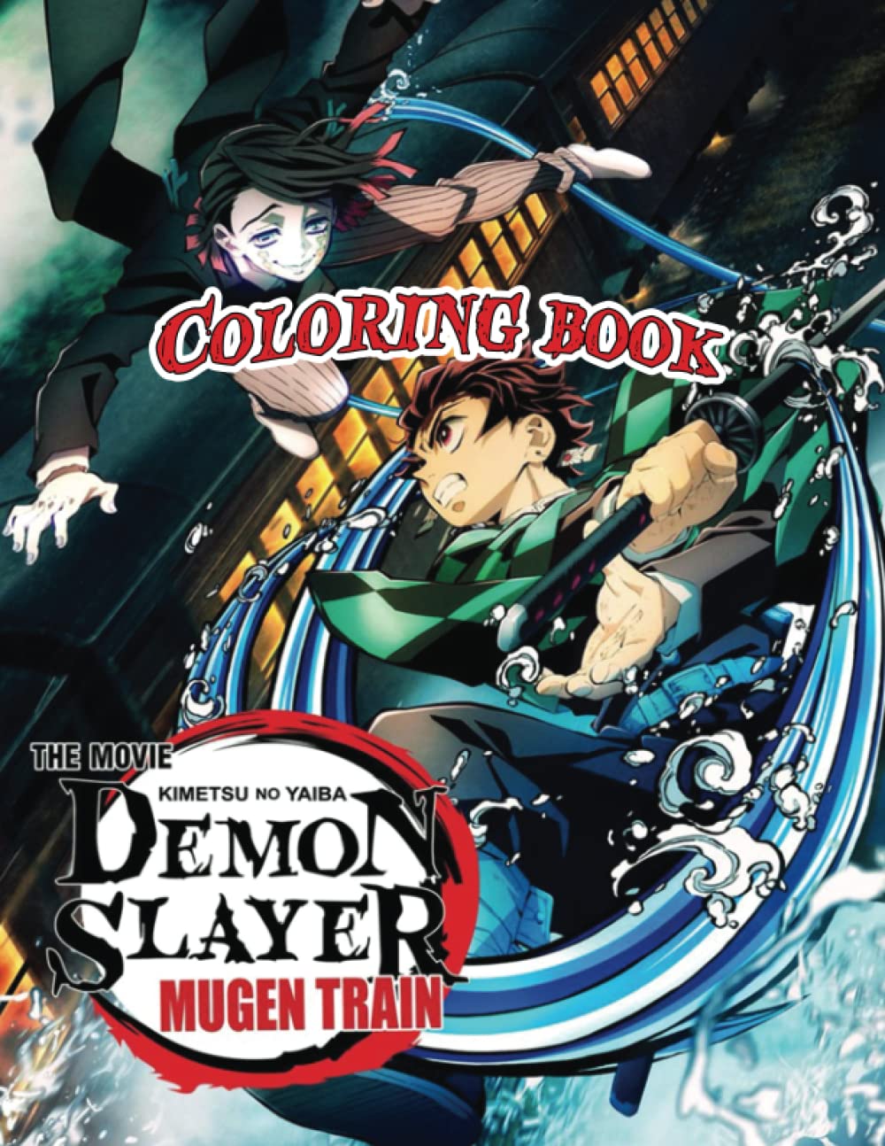 Buy Démon Slayer Coloring Book: Anime And Manga Colouring Pages With ...