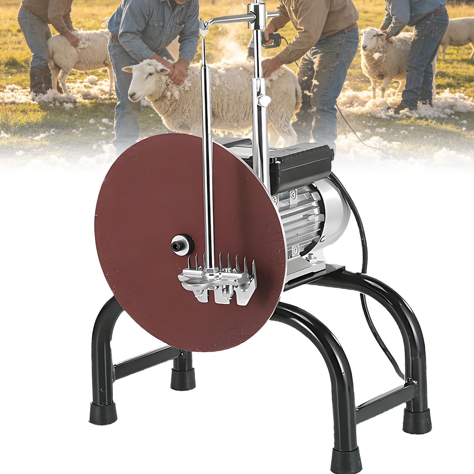 MiyKom Electric Sheep Shears, Blade Sharpener, 2800 RPM, 550 W Wool Shears Sharpener, Meeting the Needs of Large-Scale Sheep Shearing Operations on Farms