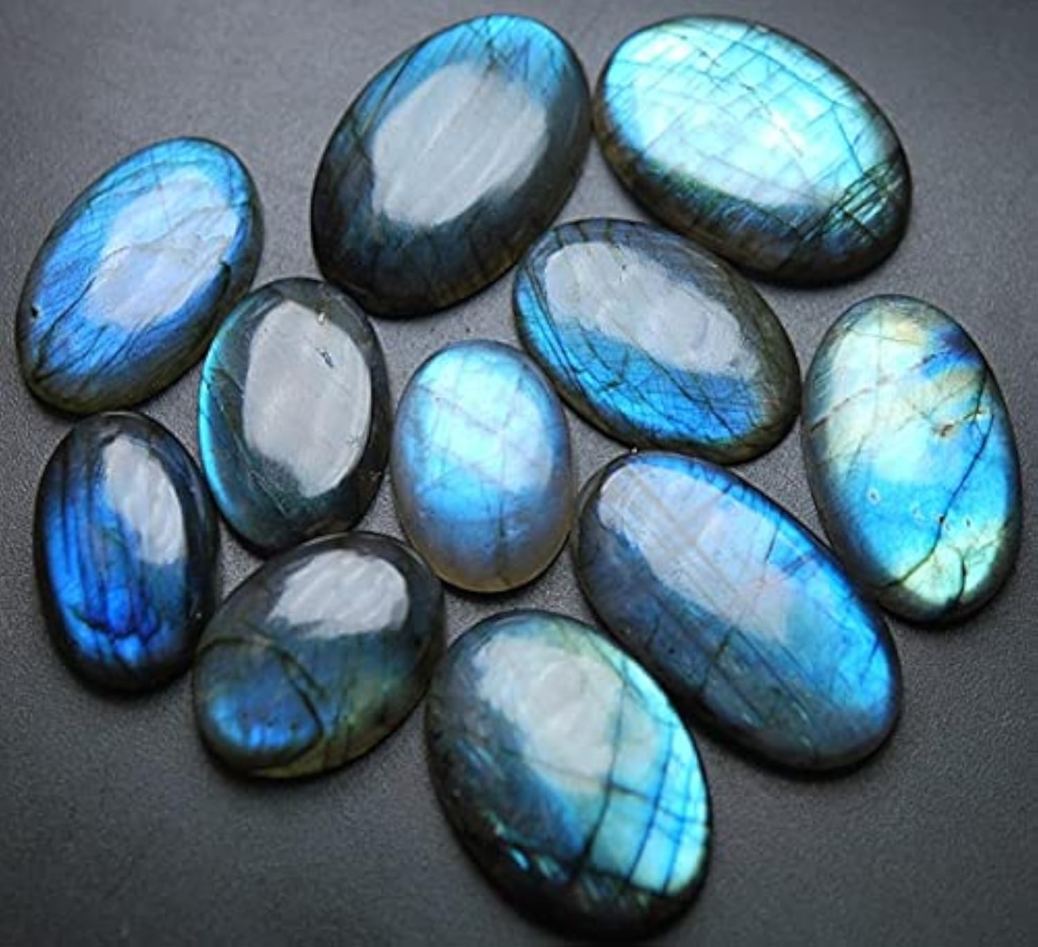 Cabochon labradorite pour bijoux d'énergie et lithothérapie lot de 11