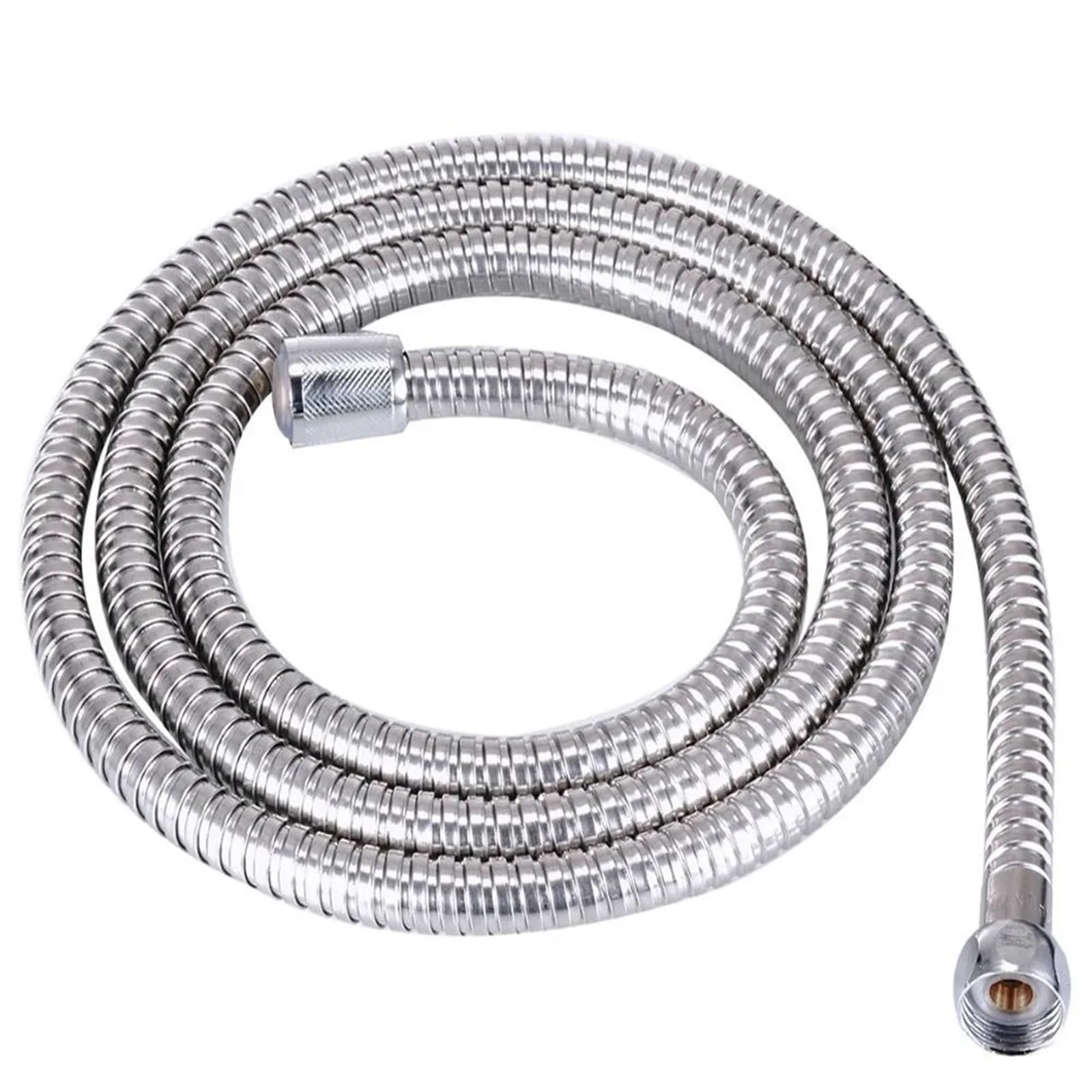Replacement Handheld Shower Head Hose Explosion-Proof Anti Winding Spray Water Pipe Flexible Universal Faucet Bathroom(Stainless Steel-2m)