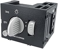 Vista 1 de Interruptor de faro de instrumento, interruptor de control de atenuador, interruptor de lámpara de cúpula compatible con Chevy GMC C1500 C2500 C3500