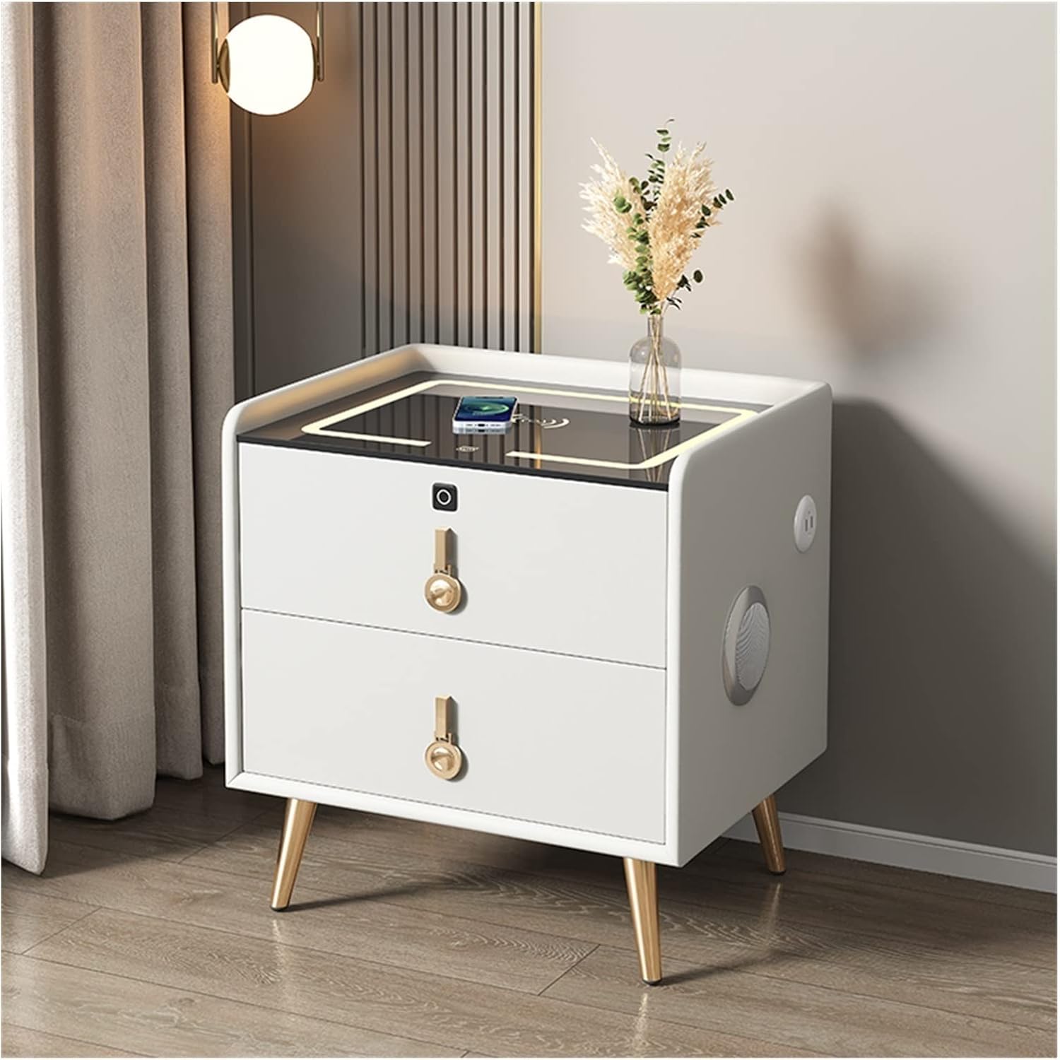 Bed Side Table/Night Stand Smart Bedside Table Wood Simple Modern
