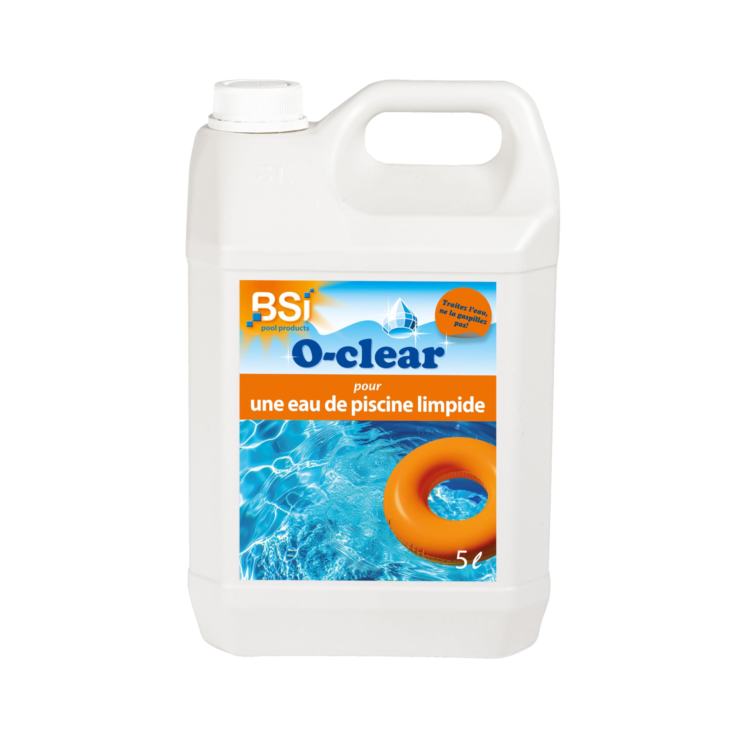 BSI - Crital Clear - Clarifiant - Liquide - Pour Une Eau Claire - Brillante Et Transparente - Spécial Piscine - 5L