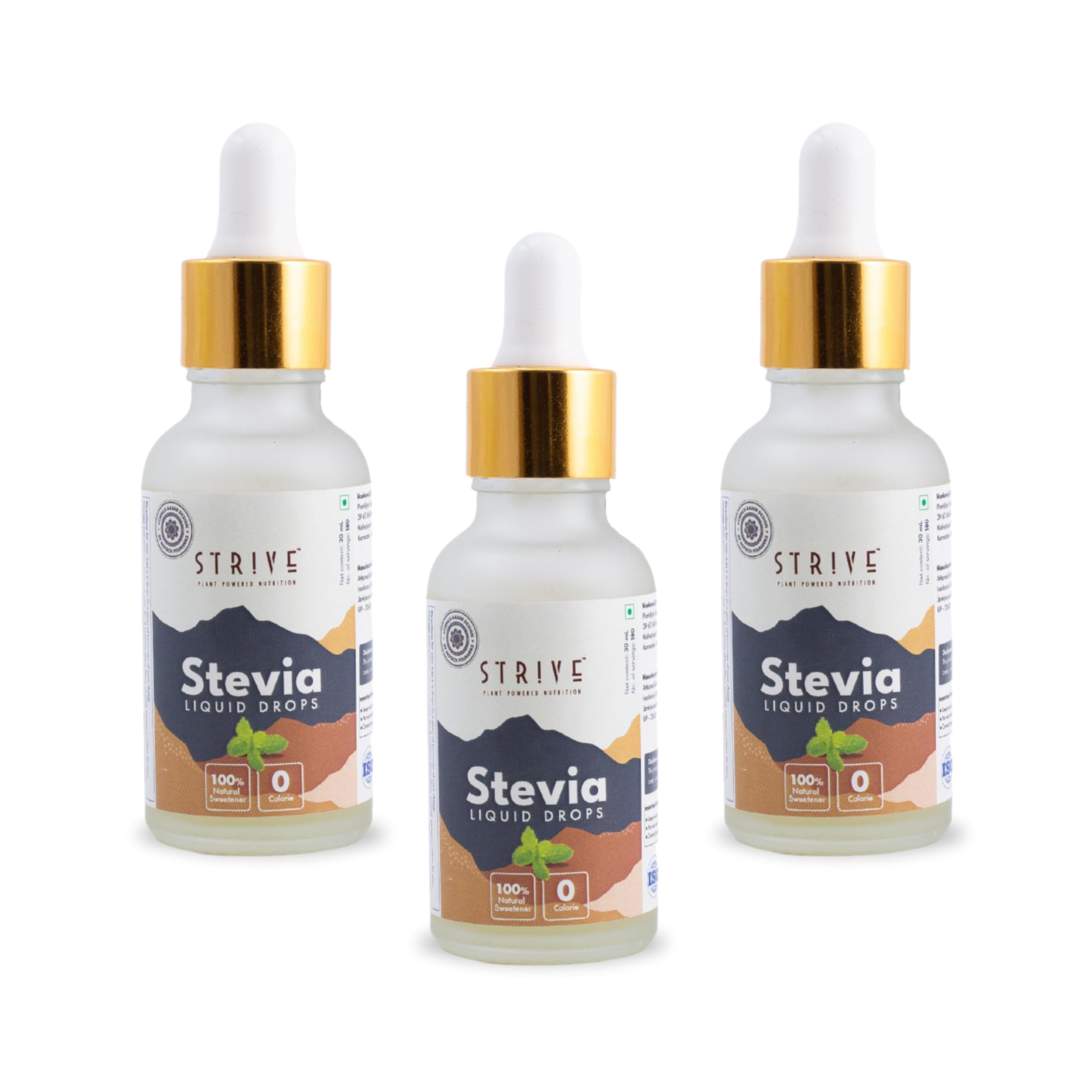 STRIVE Stevia Leaf Extract Natural Sugar Free Stevia Drops for Weight Watchers and Keto Diet, Zero Calorie, Stevia Based Sweetener, 90 ml (2400 Drops) (30 ml (Pack of 3)) (B0CJYLHYY6) Amazon Price History, Amazon Price Tracker