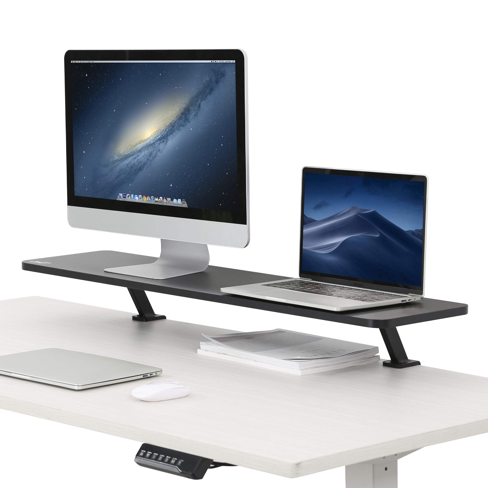 Buy AVLT Clamp Desk Shelf Dual 32" Monitor ClampOn Monitor Riser with