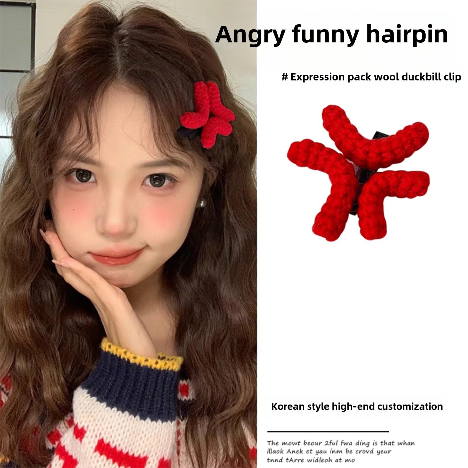 Amazon.com : Cute Hair Clips Angry 4/8 Pack Cartoon Comic