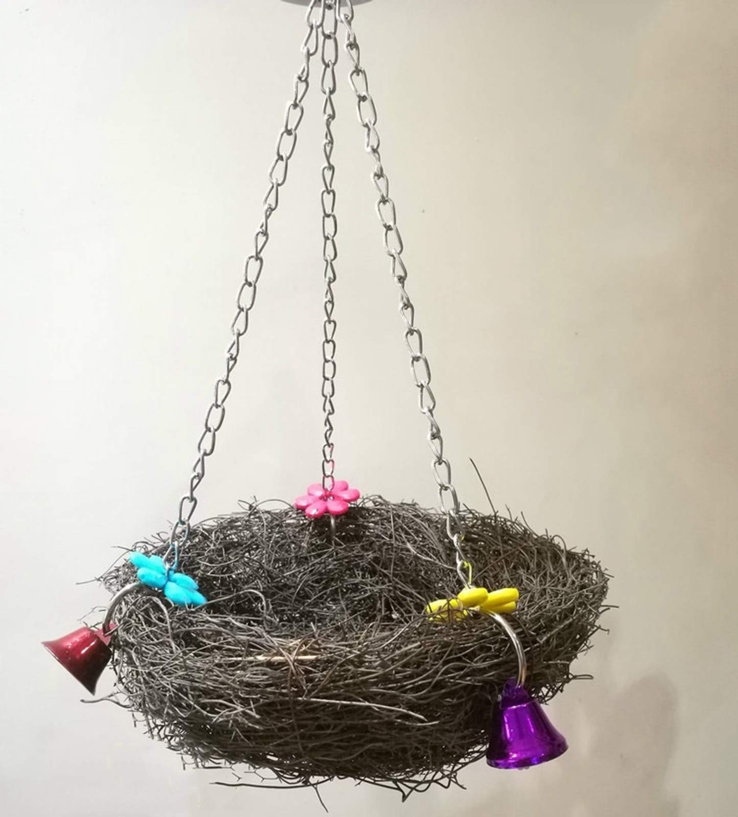 Nidi per Uccelli Nido di Uccello Naturale Fatto di Paglia, Posto di Riposo e di Allevamento per canarino Pappagallo, Diametro 12 cm, 15 cm, 17 cm, 20 cm, 25 cm (Size : Diameter 25cm)