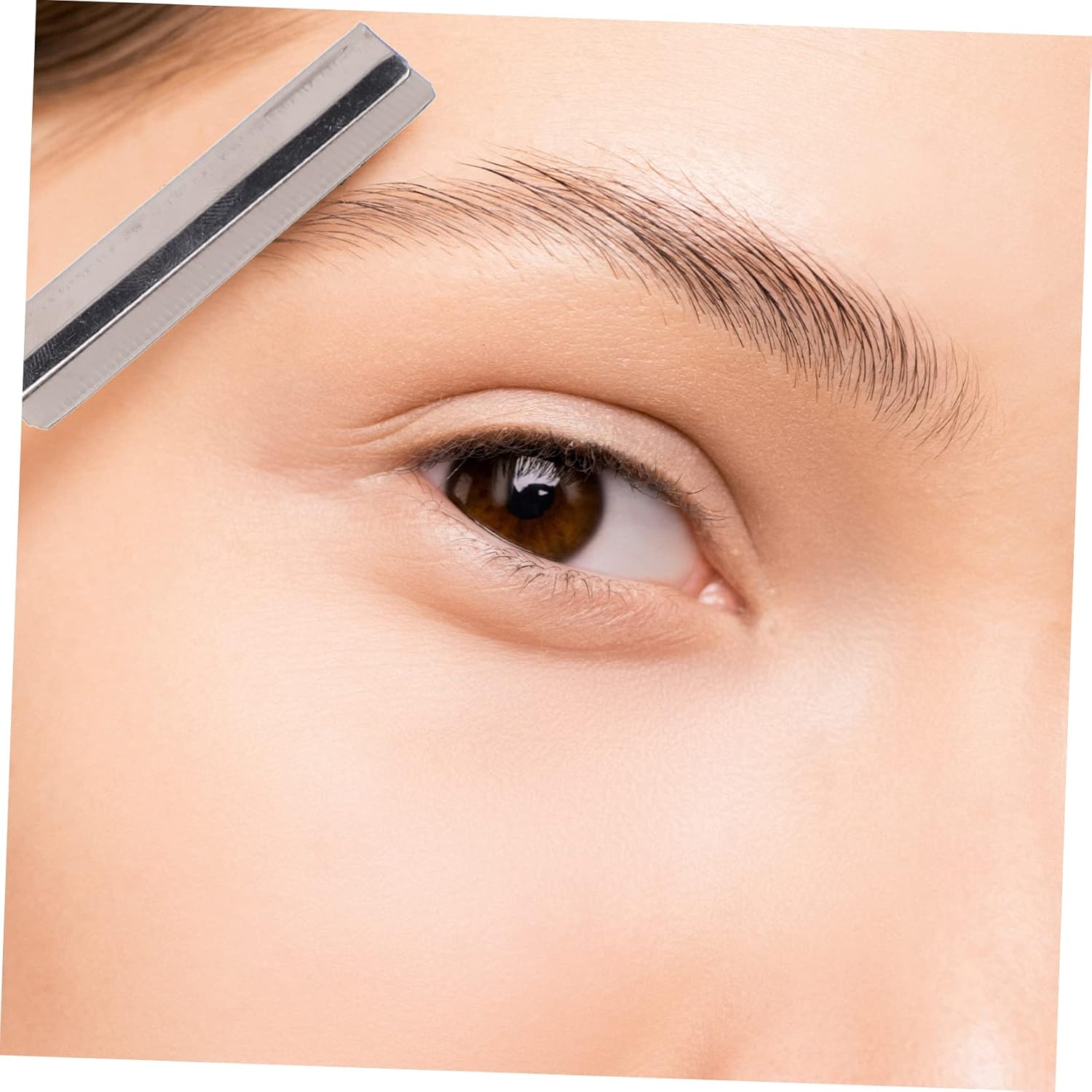 MERRYHAPY Facial Hair Remover Eyebrow Razor Trimmer Portable with Eyebrow Holder and Blades for Travel Safe for Beginners Precision Trimming for Face and Neck