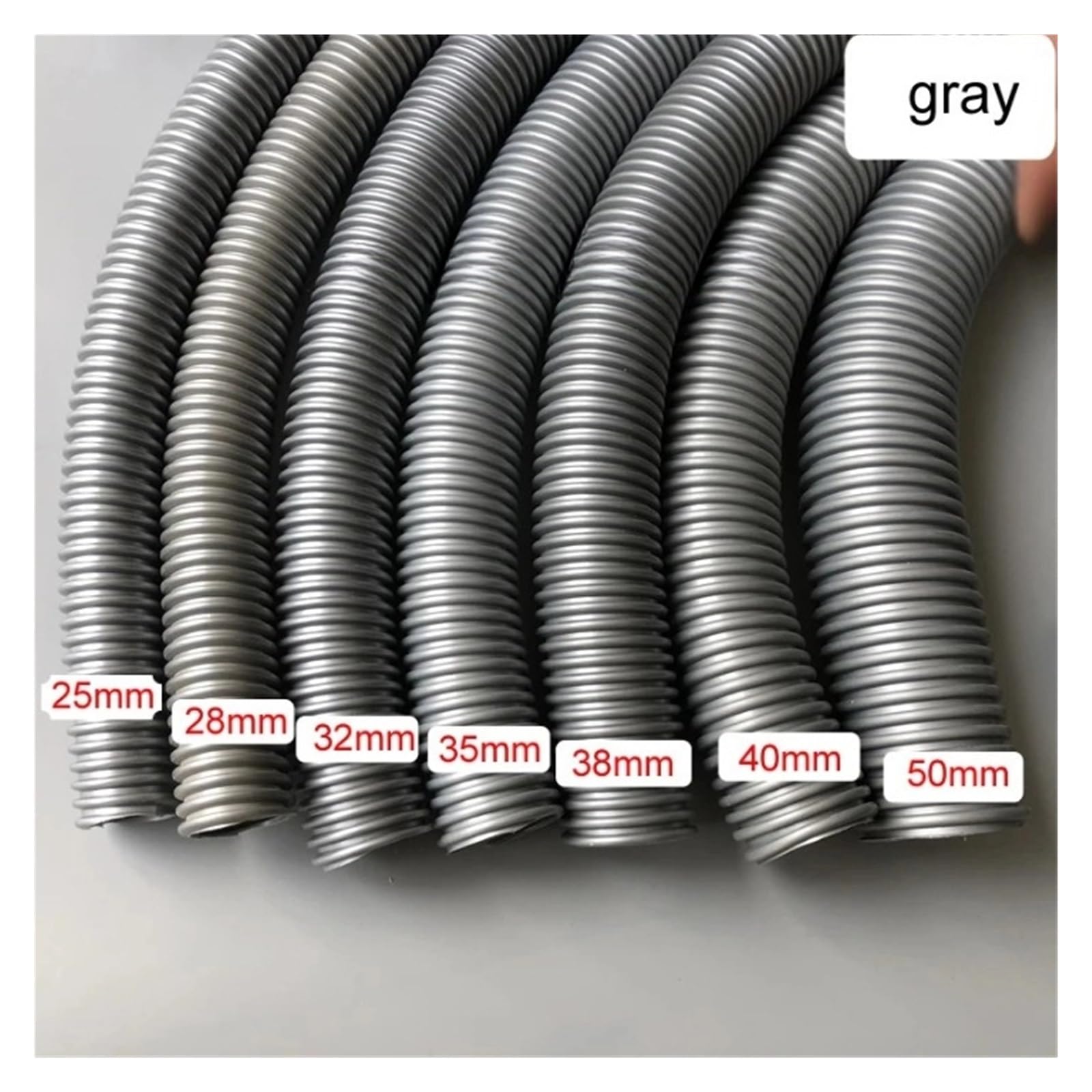 Filo for aspirapolvere generale Tubo interno 25mm 28mm 32mm 35mm 38mm 40mm 50mm cannucce a soffietto parti durevoli dell'aspirapolvere (Color : 32mm x8m)