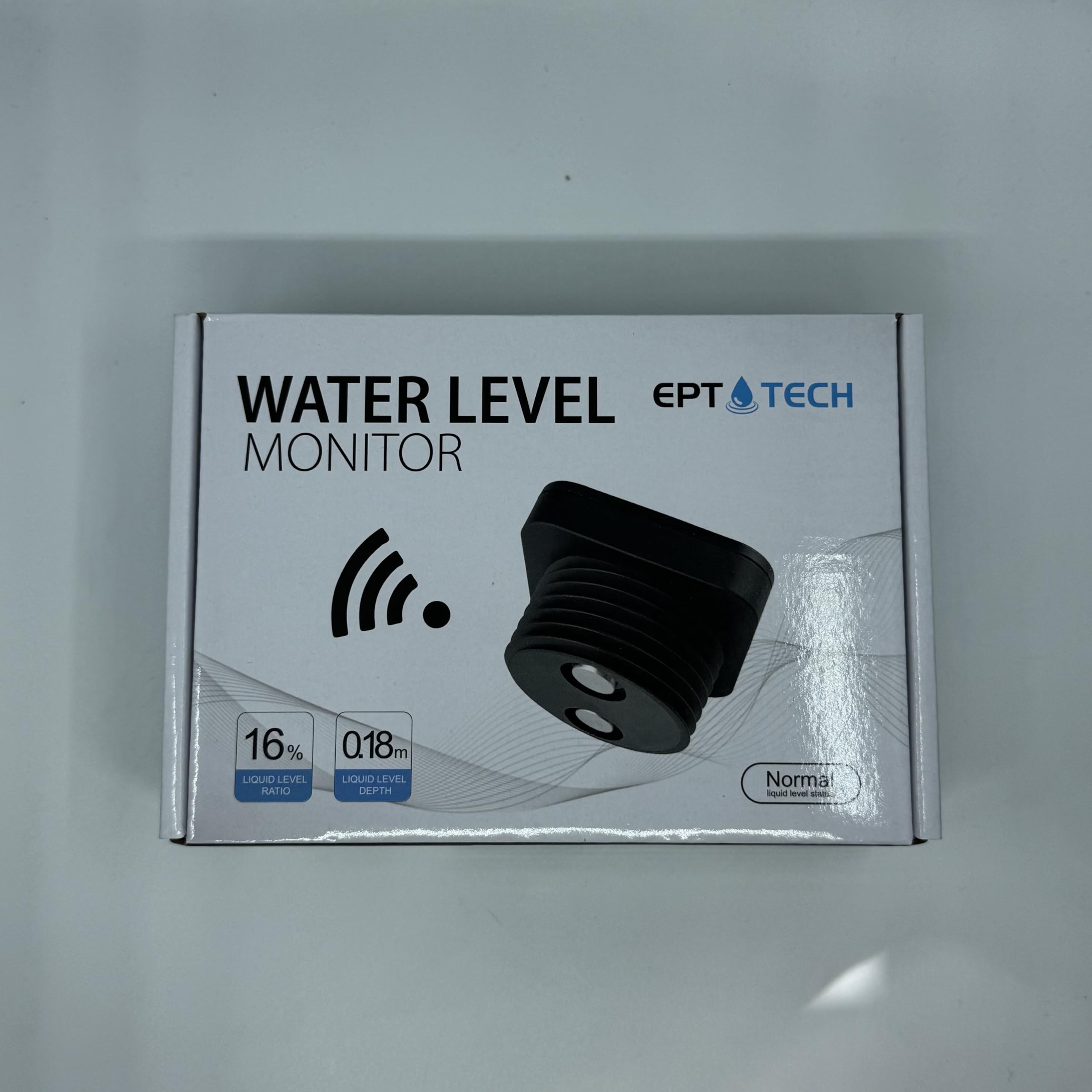 Sone Smart One WLAN Ultraschallsensor für Flüssigkeitsstand Wasser und Öl 10-290cm, Wassermelder App-Steuerung via Tuya, IP67, Wassersensor Push-Alarm, Energiesparmodus, 230V Netzteil