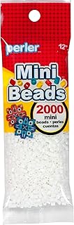 Perler White Mini Beads for Kids Crafts, 2000 pcs