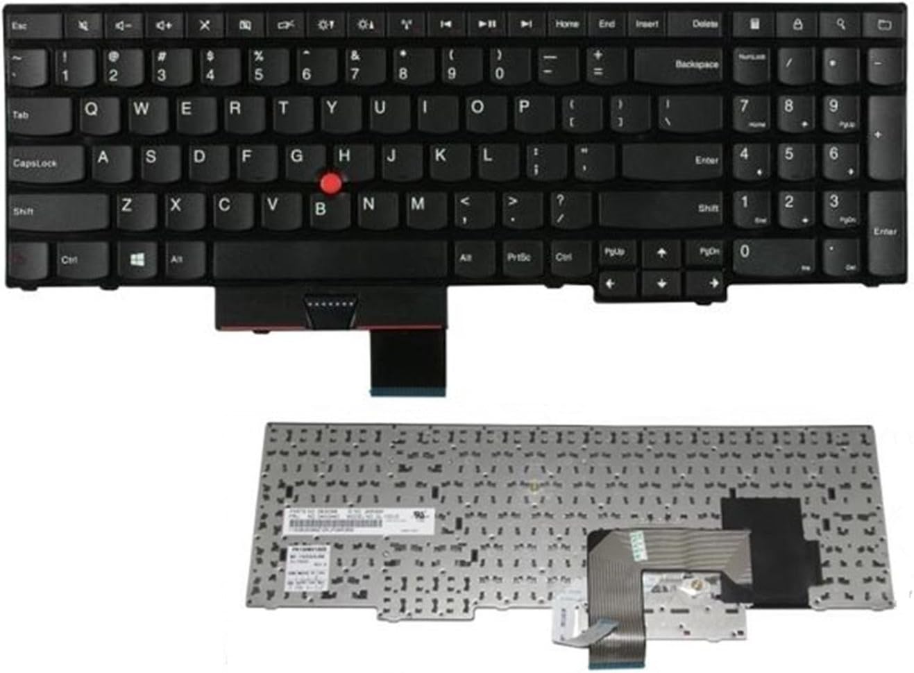 LaptopACC New US Layout With Red Frame Laptop Keyboard For IBM Lenovo ThinkPad Edge E530,E530C,E535 --- 04W2443 ,04W2480