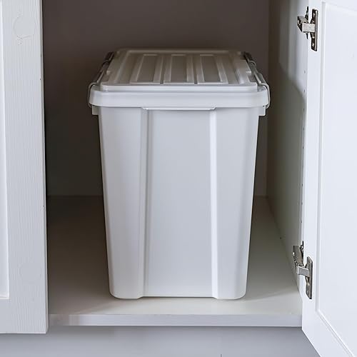 Miniatura 4 de IRIS Recipiente apilable de almacenamiento de alimentos para perros con cuchara de 2 tazas, 4 cierres seguros, se adapta a hasta 30 libras