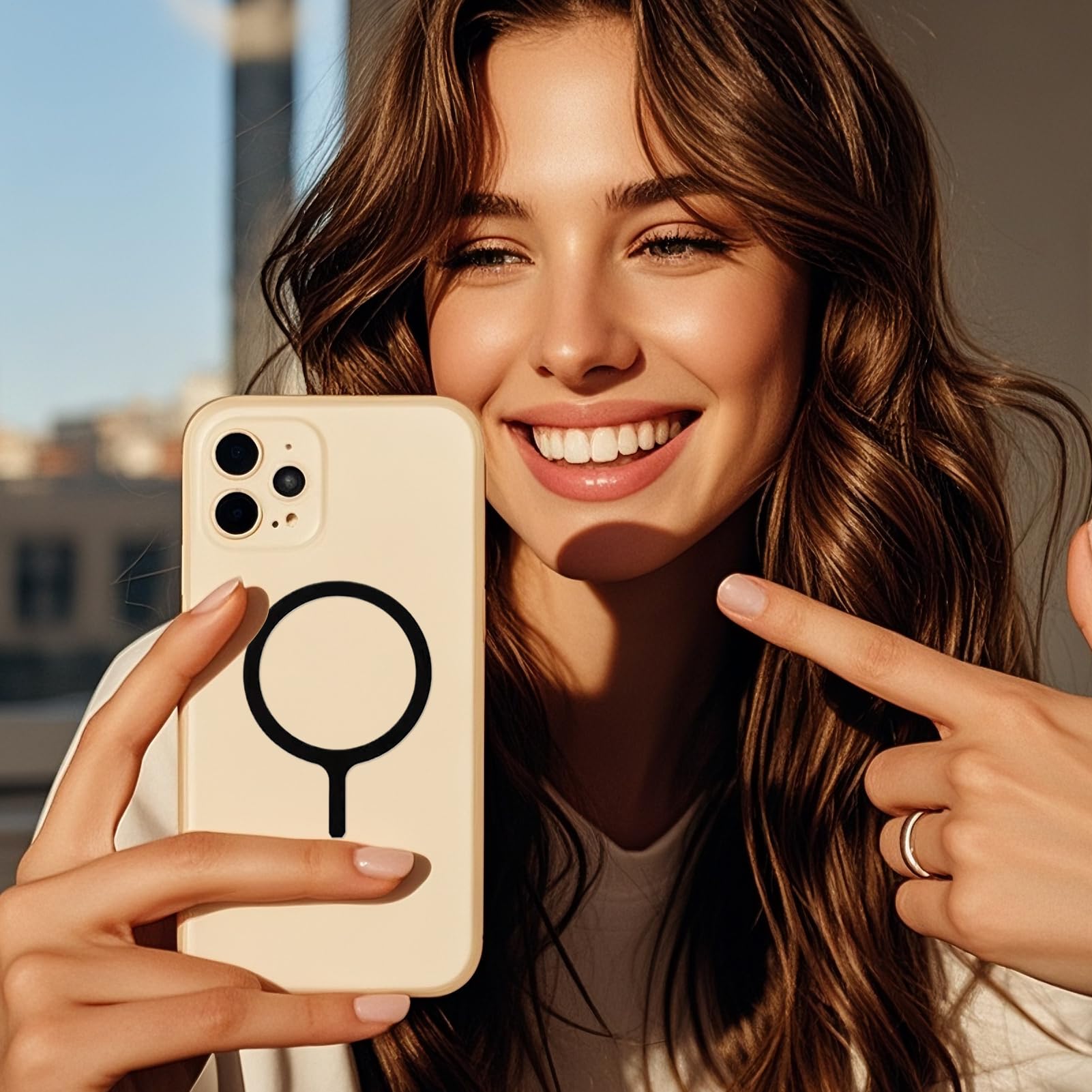 Autocollant magnétique pour coque de téléphone – Feuille magnétique ultra fine, adaptateurs de support de charge, disque métallique adhésif durable