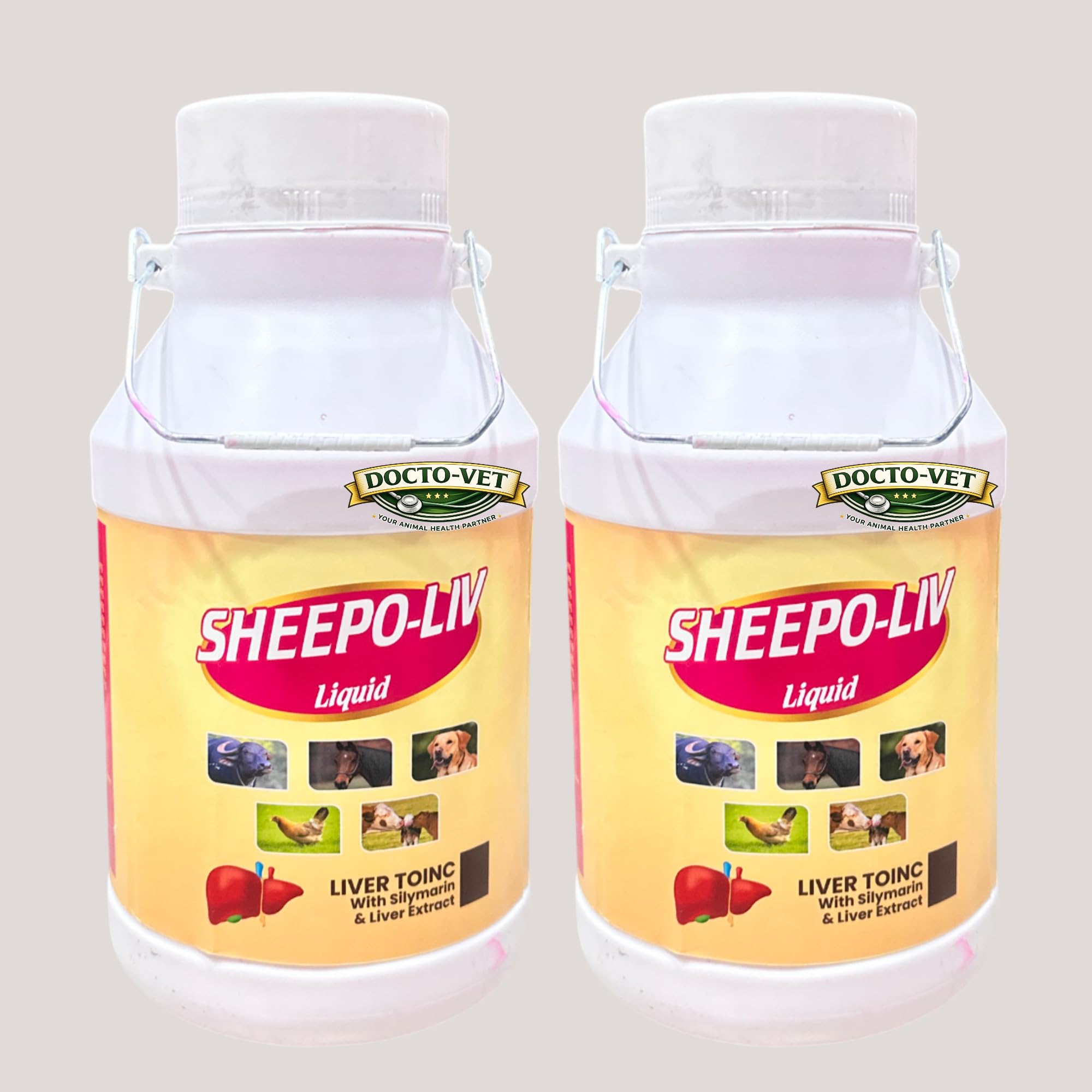 DOCTO-VET 5 LTR 2 PCS Liver Tonic & Growth Promoter for All Species, Fortified with Vitamins & Chelated Minerals for Better Health SHEEPO-LIV-picture-27