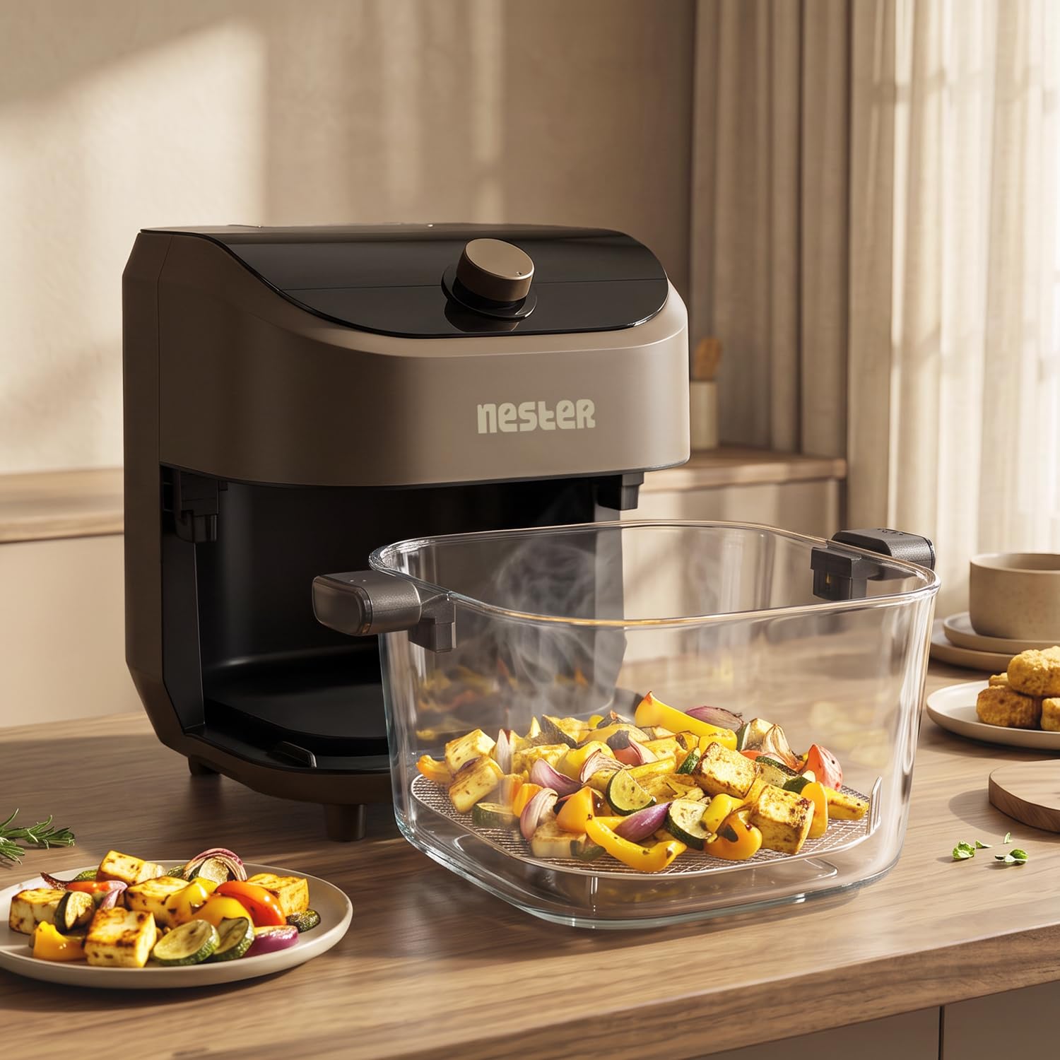 Nester Home Cook Air Fryer - 6.2L, 9 Preset Functions -2