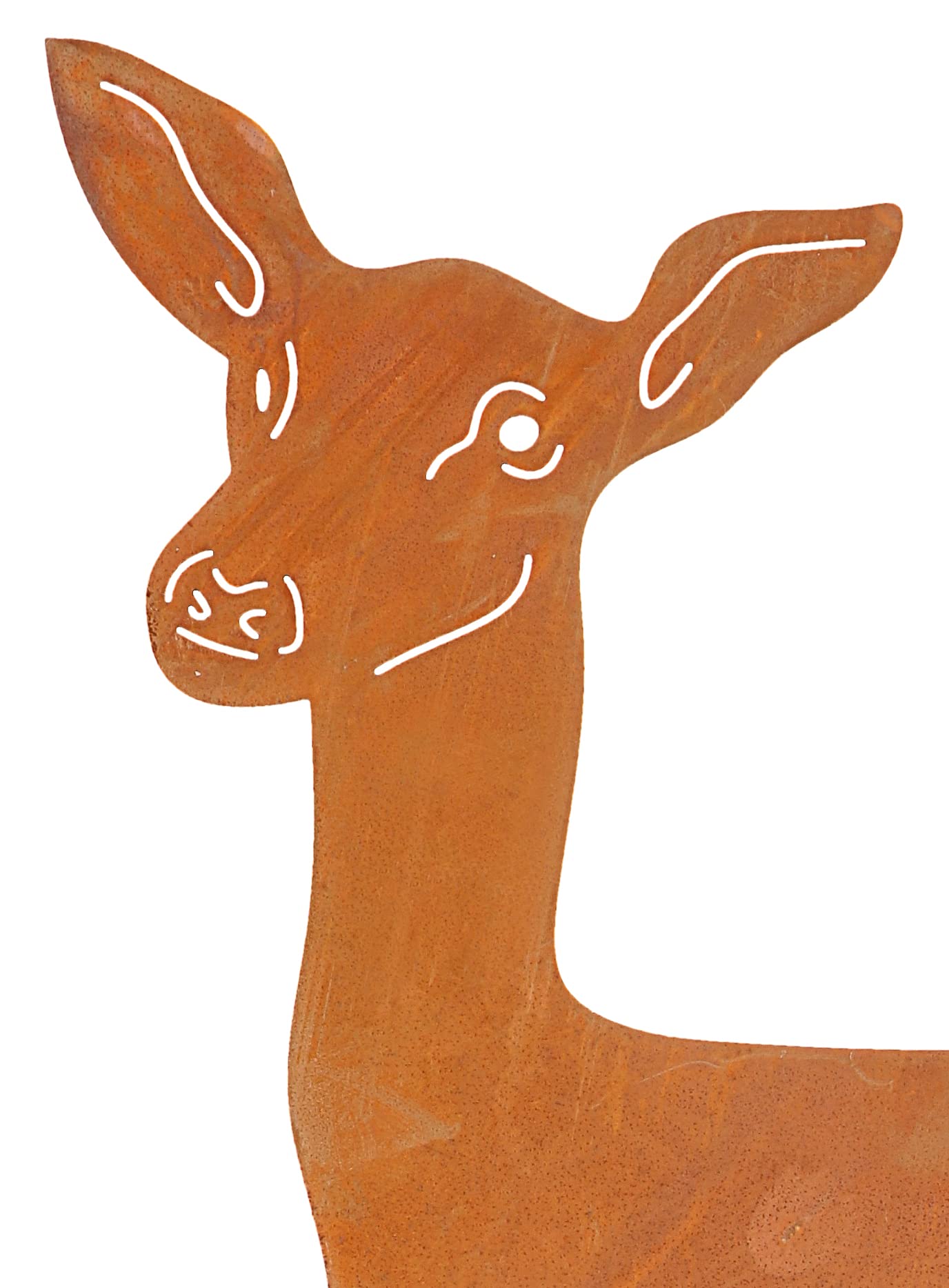 KOTARBAU® Gartendekoration Rostfiguren 77cm REH Weihnachtsdeko Garten Ecorost Gartenstecker Weihnachten Gartenfiguren & Gartenstatuen Roststecker Gartendeko für Draußen Edelrost