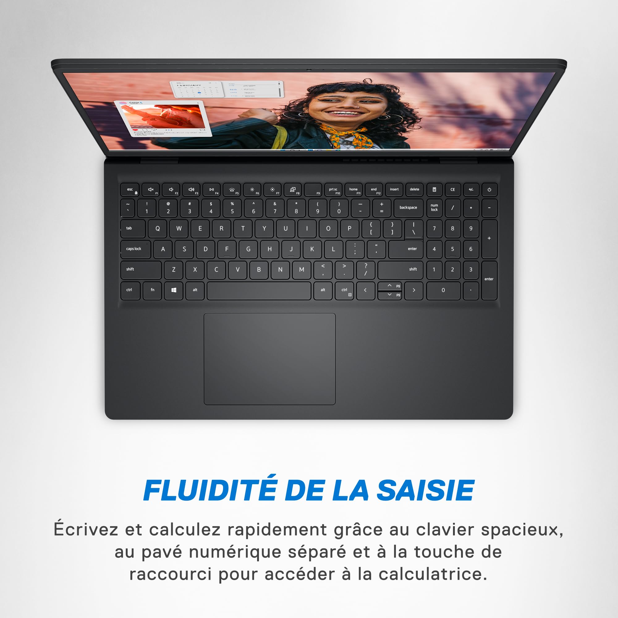 Dell Inspiron 15 (3530) - Ordinateur Portable 15,6'' Écran FHD 120 Hz, Intel Core i5-1334U, 16 Go RAM, 512 Go SSD, Intel Iris XE, Windows 11 Home, Clavier AZERTY - Noir Carbone