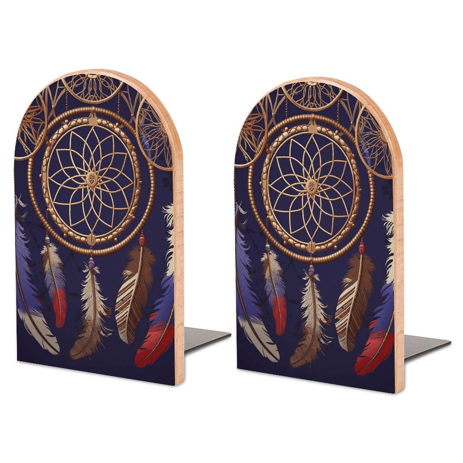 Serre-livres réglables en hêtre premium design moderne attrape-rêves