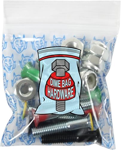 Miniatura 8 de Dimebag Hardware Montaje Monopatín Tuercas y Pernos 1" Phillips - Monopatín Truck Hardware - Muchos Colores