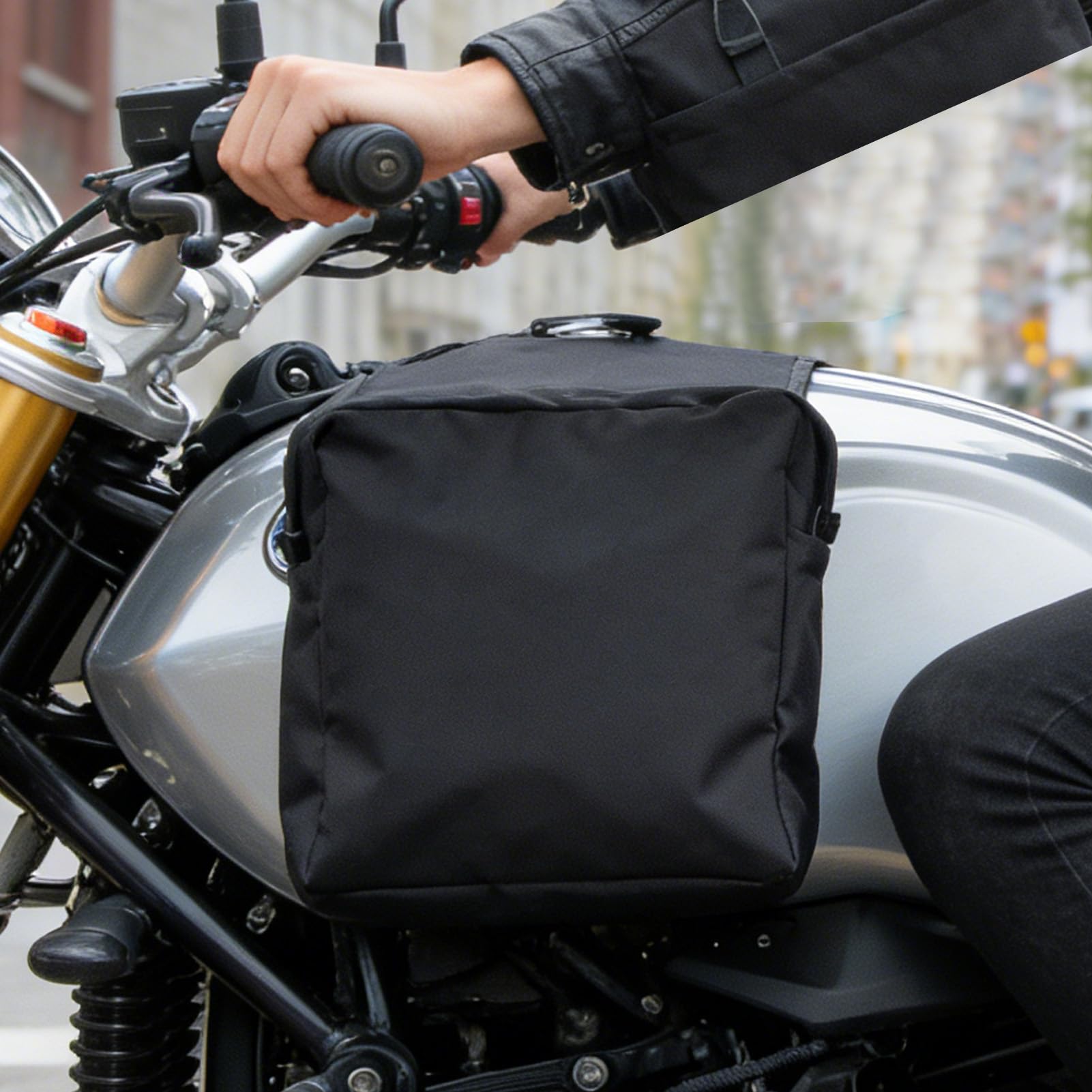 Générique Sacoches Latérales Moto | Réservoir Moto étanche pour Cargo ATV,Sac de Réservoir pour Quad,pour Sports de Plein Air Hommes Téléphone Bagages Motoneige