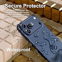 Vista 223 de Misea [3+1] for iPhone 14 Pro/iPhone 14 Pro Max Camera Lens Protector Bling, 9H Tempered Glass Camera Cover Screen Protector Metal Individual Ring