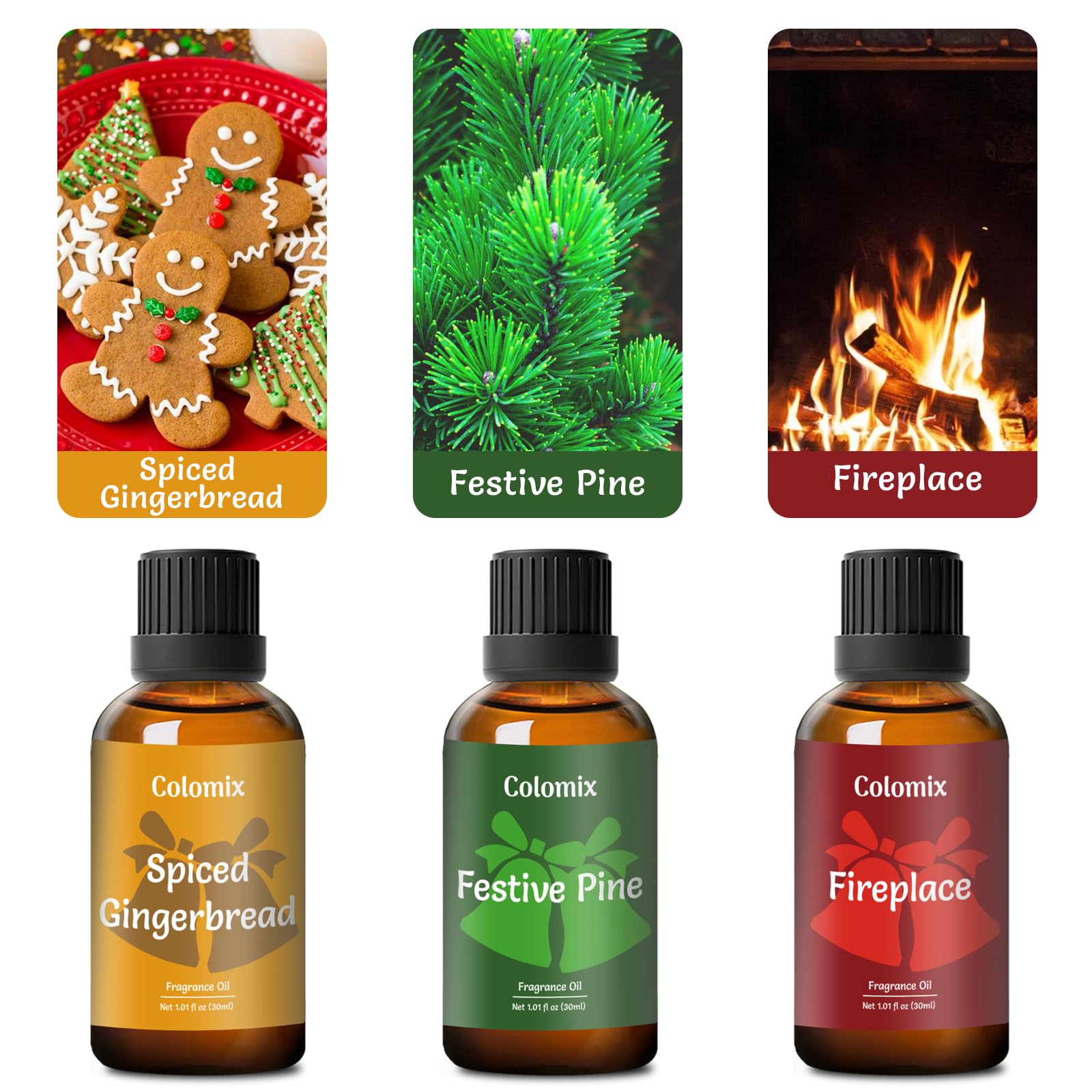 Juego de aceites aromáticos navideños