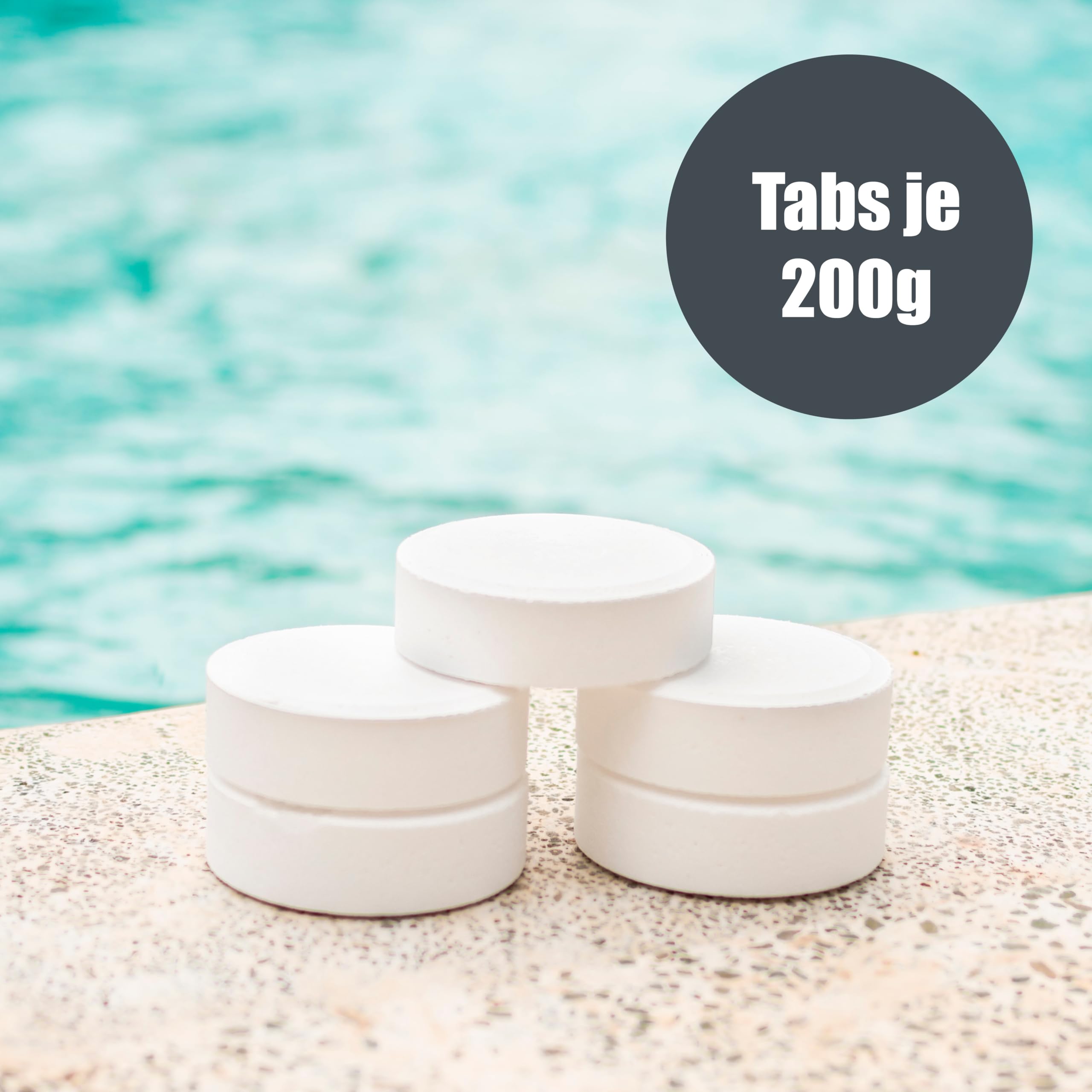 Langzeitchlortabletten, Langzeit ChlorTabs 200g, 5 KG, mediPOOL
