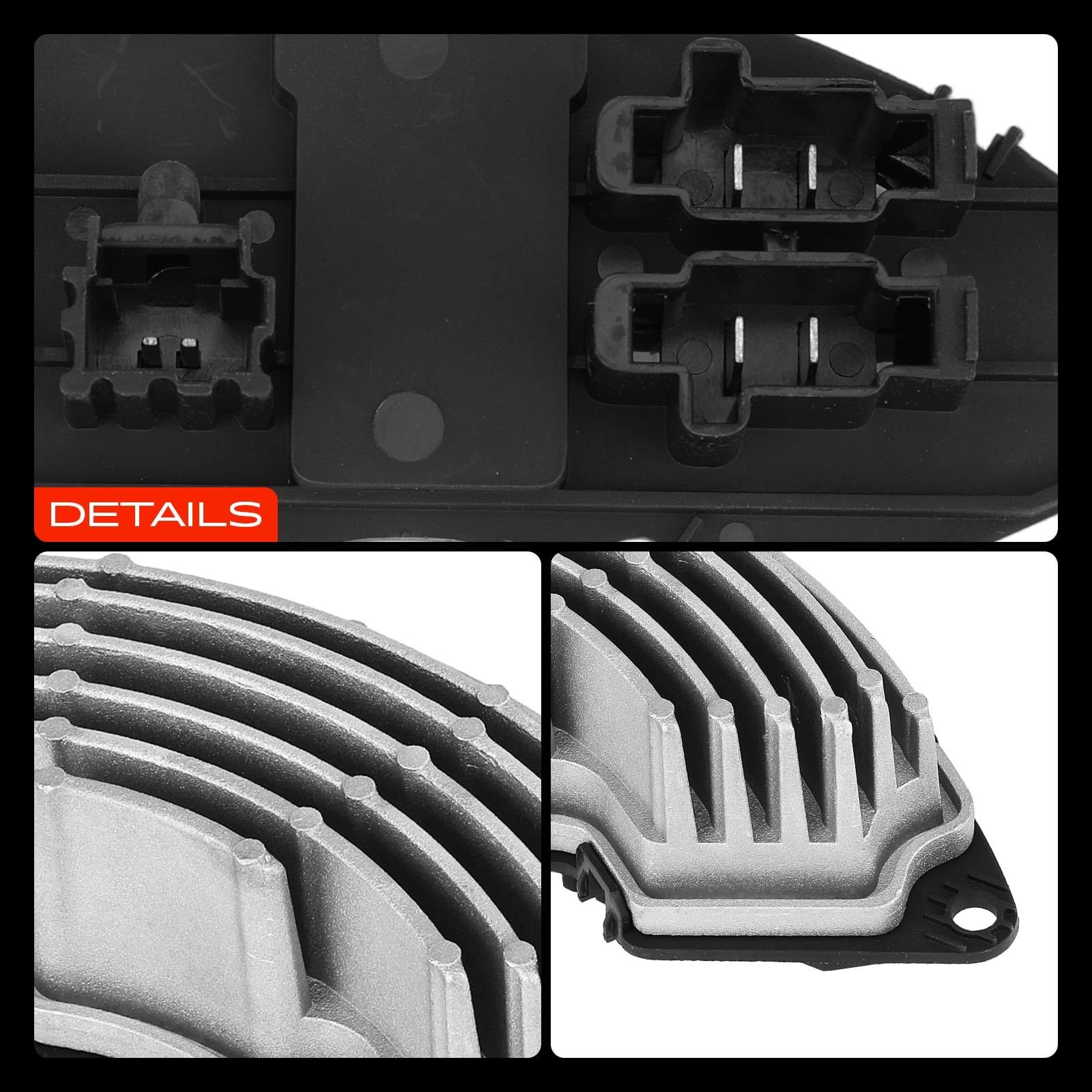 Frankberg Resistenza riscaldante Regolatore del ventilatore 2+2+2 Compatibile con Berlingo Multispace B9 Grande Punto 199 C4 Grand Picasso I UA C3 Picasso SH Partner Tepee Replace# 6441CE