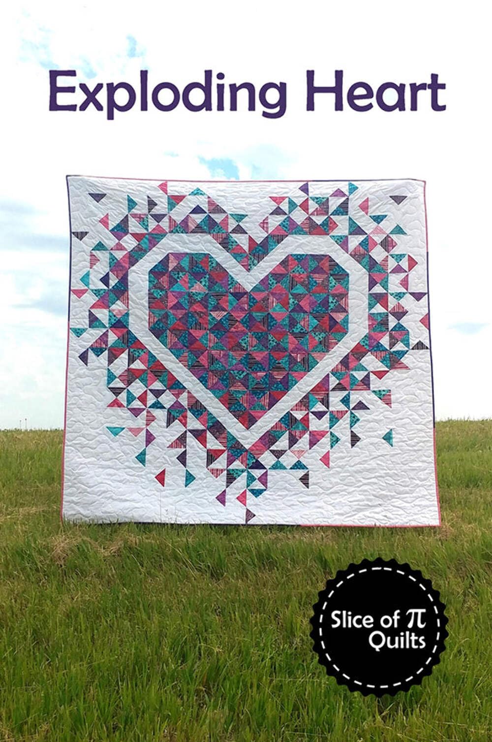 Slice of Pi Quilts Exploding Heart Pattern, None