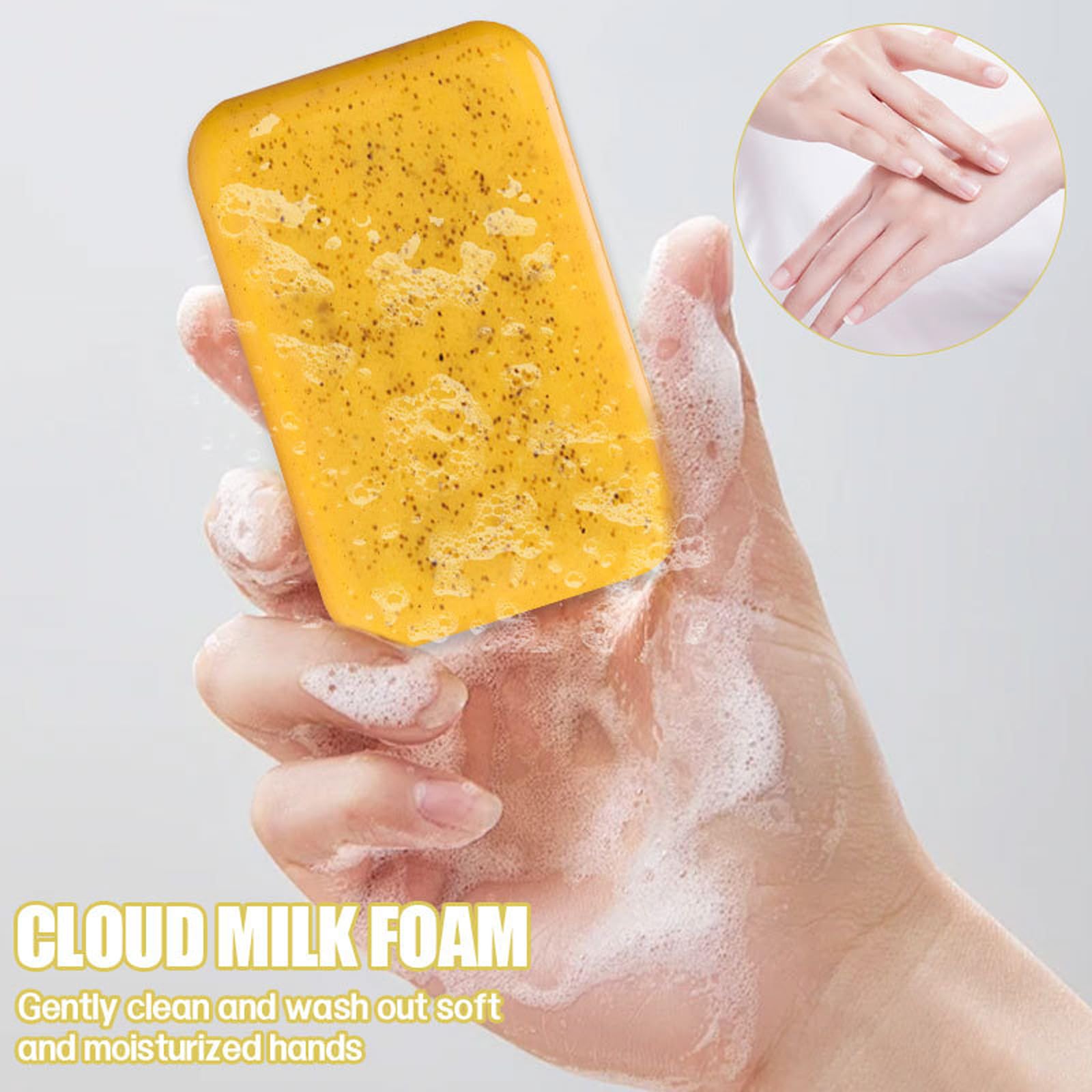 Kojic Acid and Turmeric Soap, Turmeric Soap For Face&Body, Tumeric Bar for Dark Spots Hyperpigmentation, Smooth Skin - Image 3