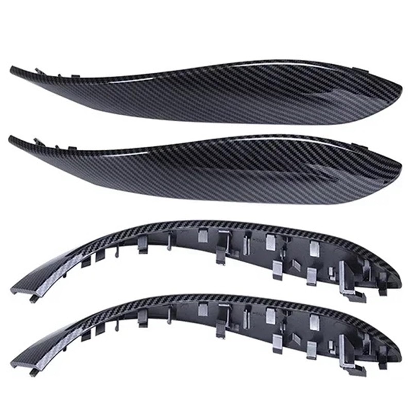 BQWYEDPL 4pcs Car Door Inner Handle Fit for F30 F80 F31 F32 F33 F34 F35 F36 3 4 Series Interior Cover Replace Car Door Latch Handle(Cover 4 pcs)