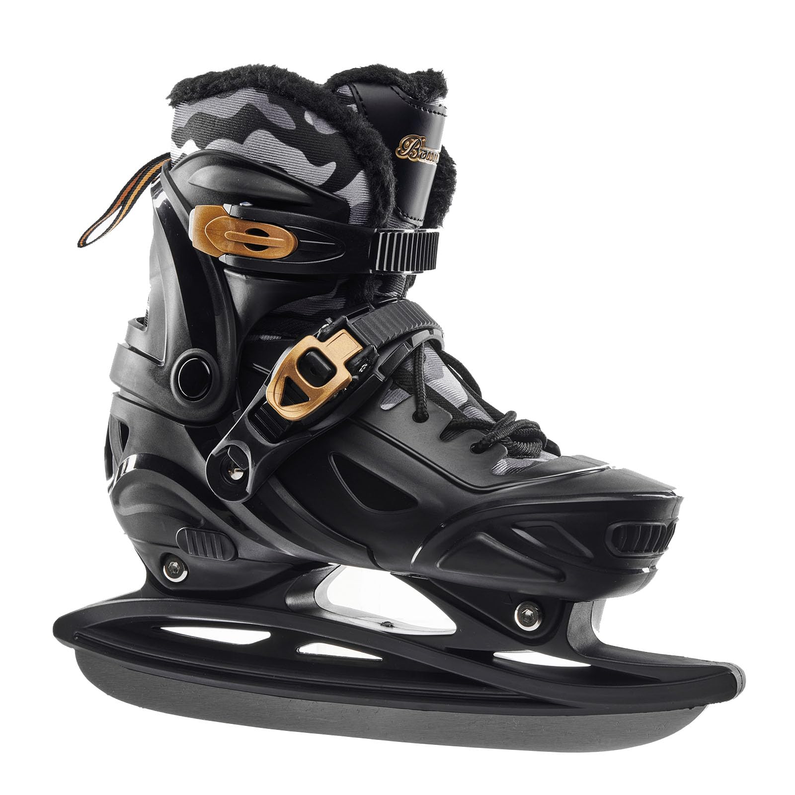 Eishockey Schlittschuhe, Größenverstellbare Eislaufschuhe für Kinder | Edelstahl Ice Skates mit Push-Lock-Schnalle für Sicheren Komfort, Eiskunstlauf für Jugendliche Erwachsene und Anfänger