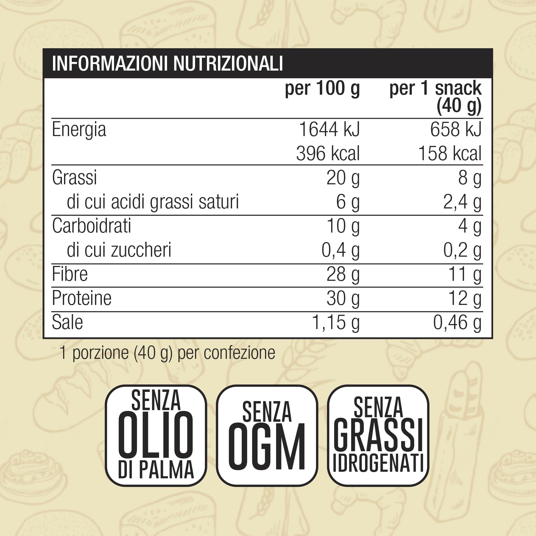 Crunchy Crock 6 Snack Proteici Salati E Croccanti Monoporzione Gusto Olio Evo EatPro Keto Snack, 30% Proteine, 28% Fibre, 10% Carboidrati, Low Carb, Keto Diet, Snack Chetogenici Salati
