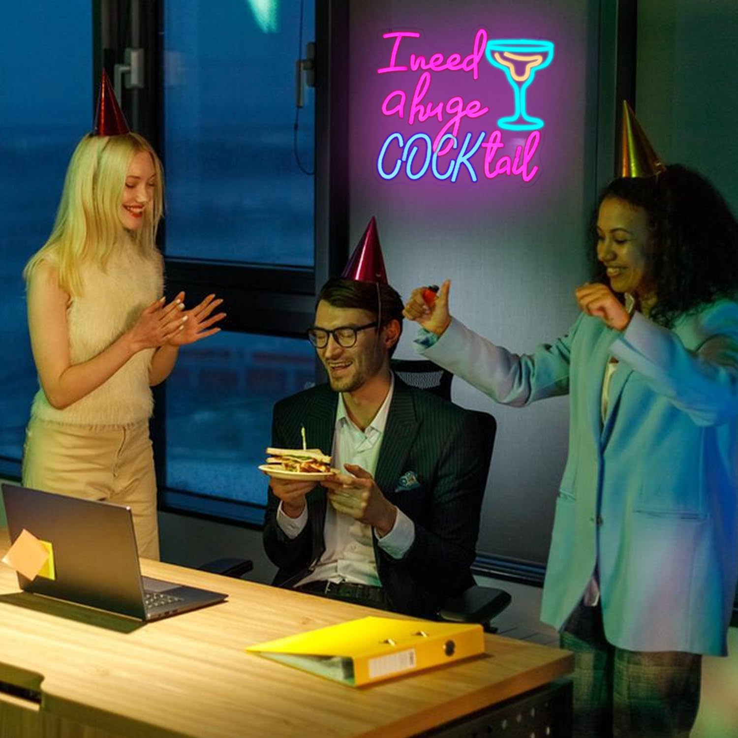 Cocktail Neon Schild für Wanddeko Letter Neon Licht Bar LED Schilder Bunte LED Lichter für Bar Küche Restaurant