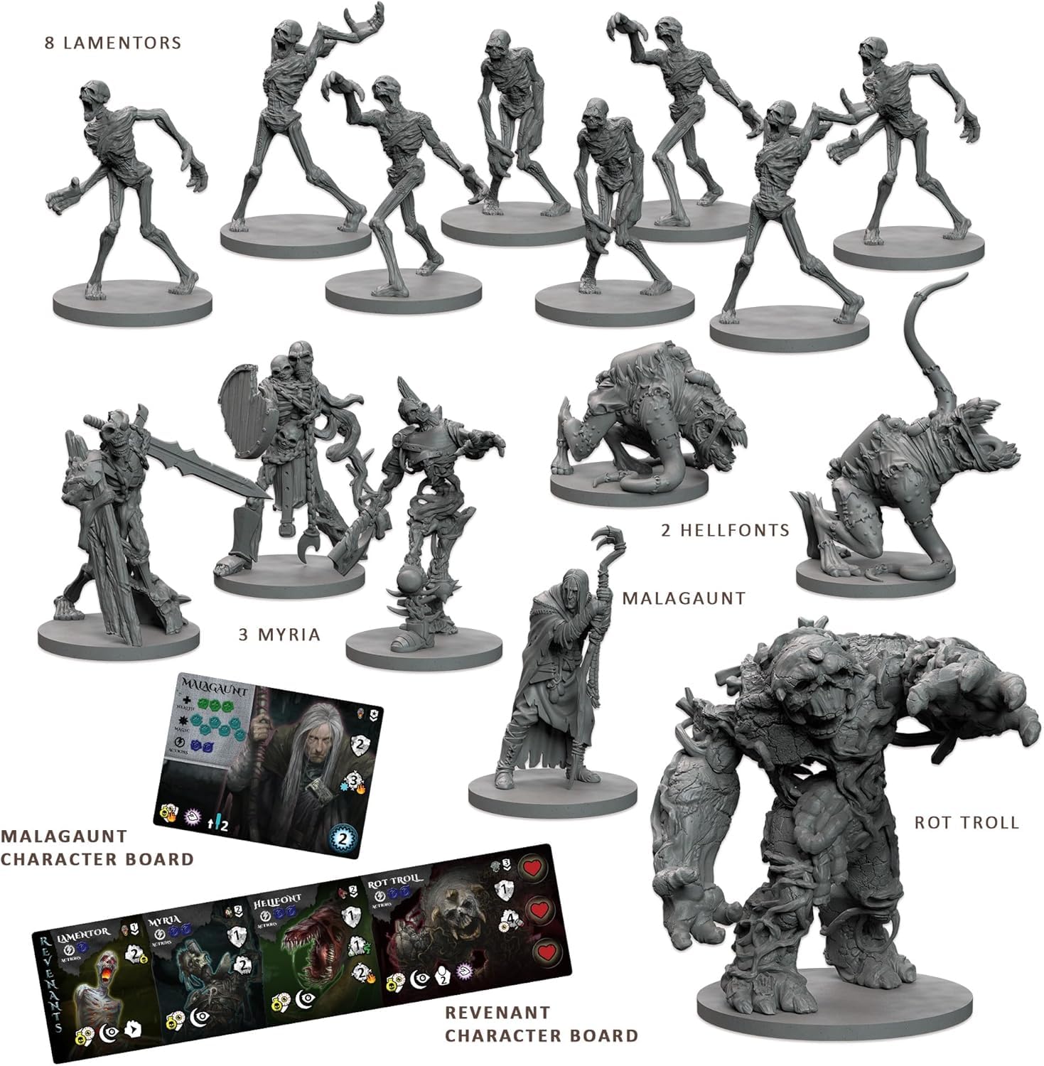 Maladum Dungeons of Enveron Starter Set - Fantasy Brettspiel für 1-4 Spieler, Alter 12+, Solo, Koop und Adversarial Play German Language Version