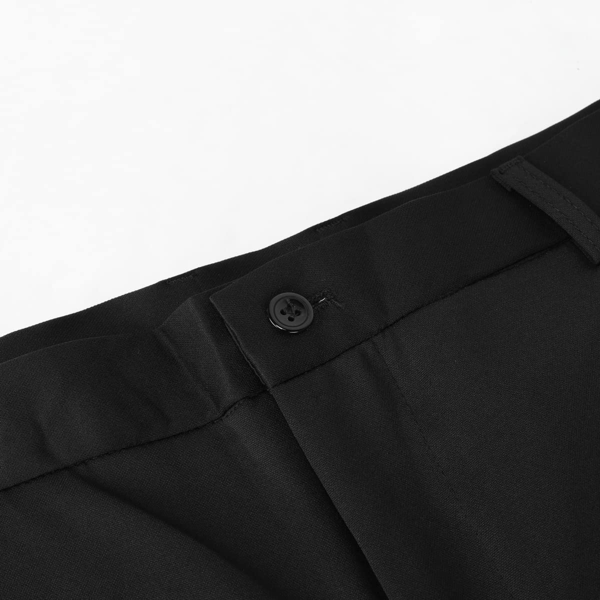 Allthemen Pantalon de Costume Homme Stretch Droit Costume d'affaires Skinny Coupe Classique