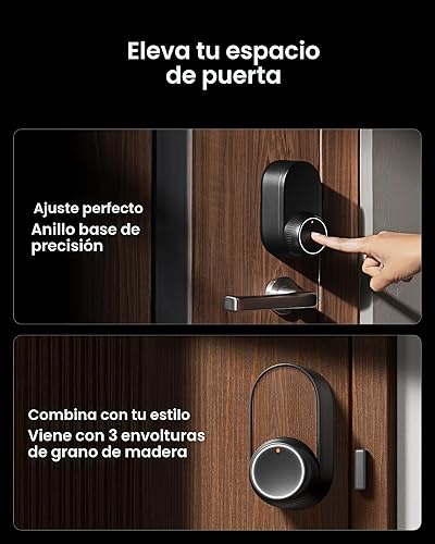Miniatura 6 de Smart Lock Ultra con teclado, cerradura de puerta de huellas dactilares, control remoto de aplicación, cerrojo de teclado WiFi integrado, desbloqueo