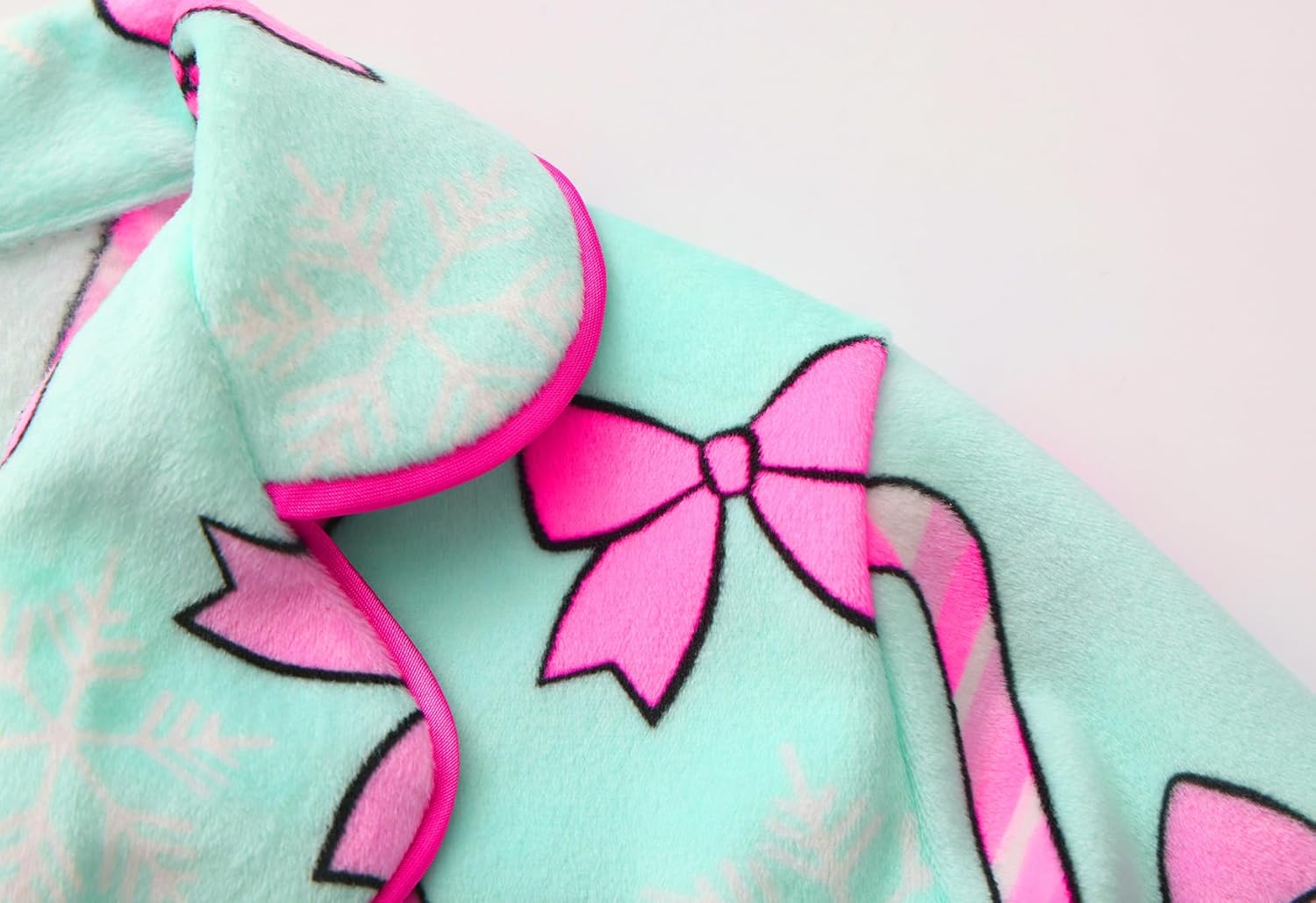 Girls Pajamas Sets Micro Fleece Pjs Long Sleeve Top & Pants 2 Piece Christmas Sleepwear - Image 5