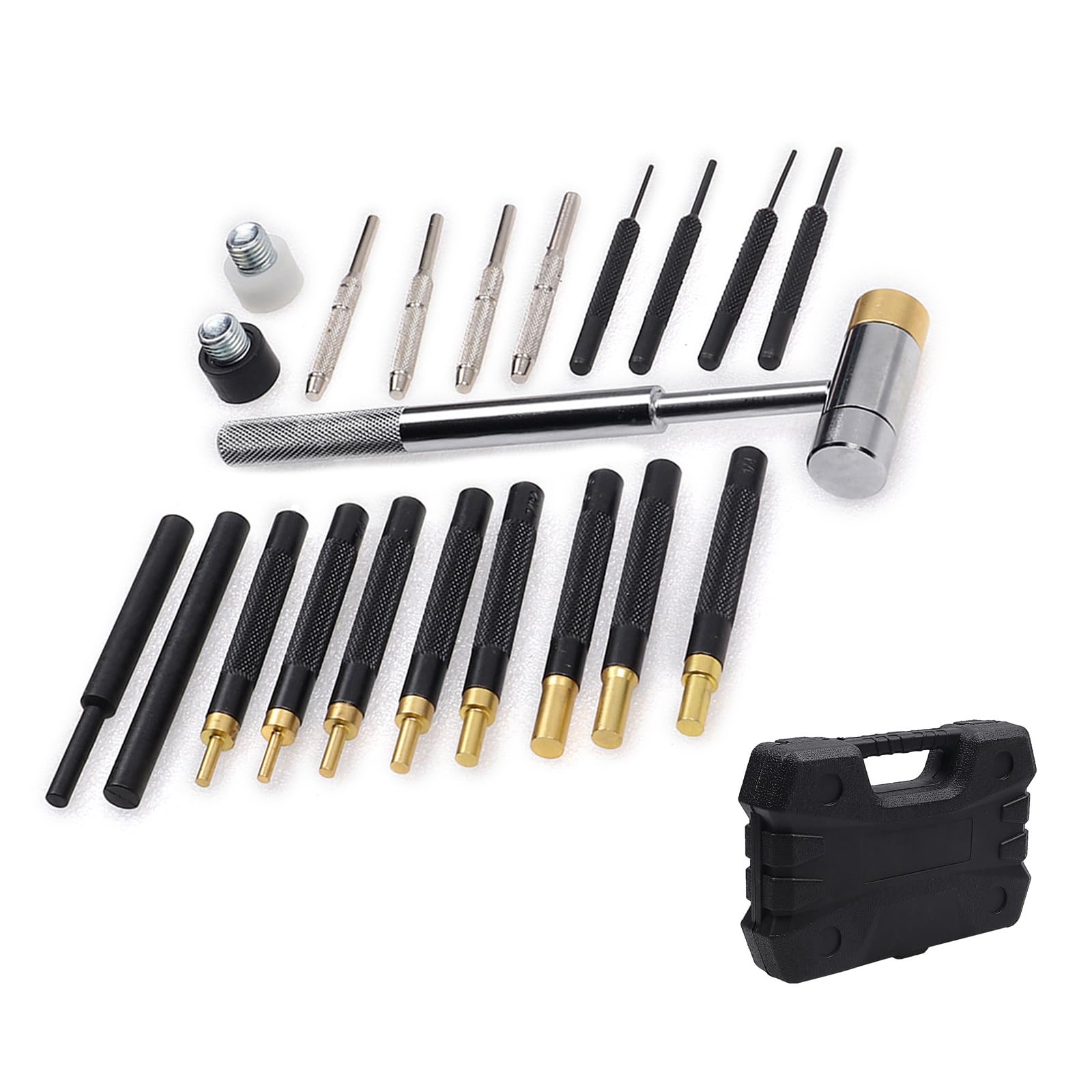 Amazon | スチール両面ハンマー付きロールピンセットガンスミスツールポータブルハンドツールセット | 工具セット・道具セット