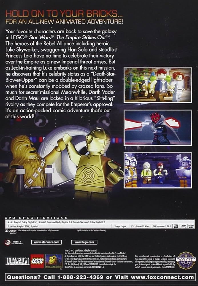 Amazon.com: LEGO Star Wars: The Empire Strikes Out : Anthony