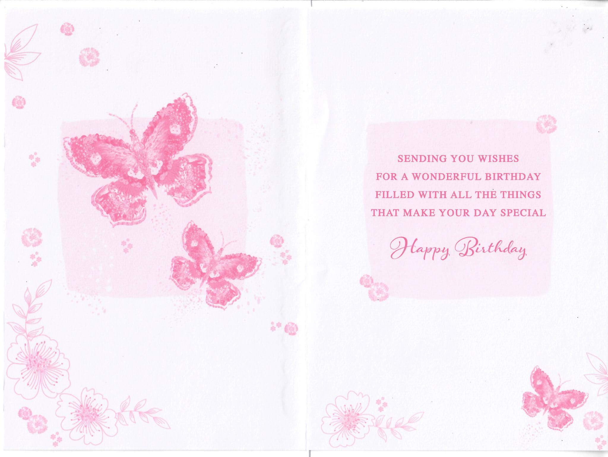 Rosa Rossa In Una Tazza Bianca. Biglietto Di Auguri Per Il Compleanno Felice 32846261
