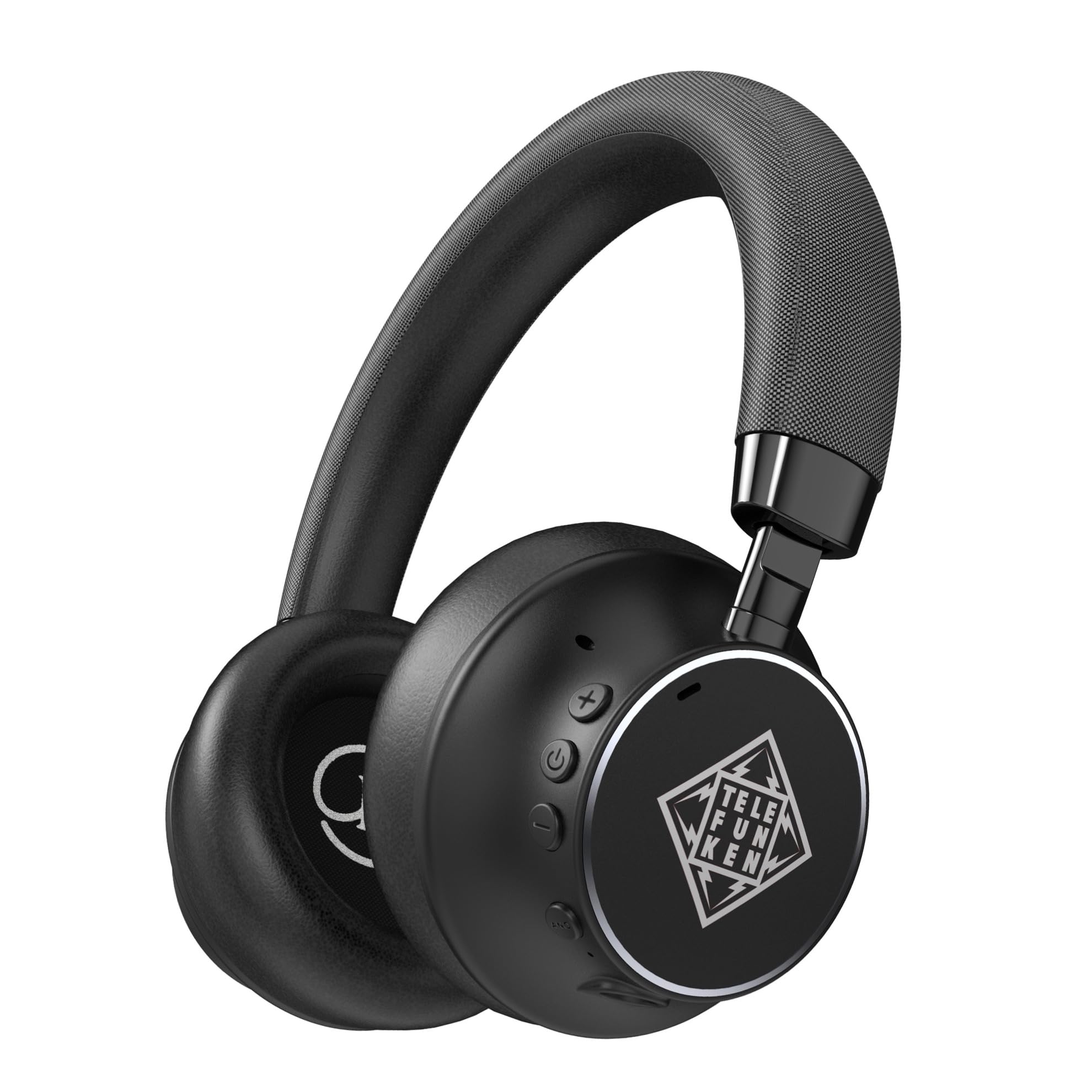 TELEFUNKEN ARCO ONE - Cuffie Bluetooth Over-Ear ANC, multipoint, batteria 30 h (22 h ANC), driver 40 mm, 32 Ω, AUX/3,5 mm e USB-C, IPX3, 220 g, imbottitura intercambiabile