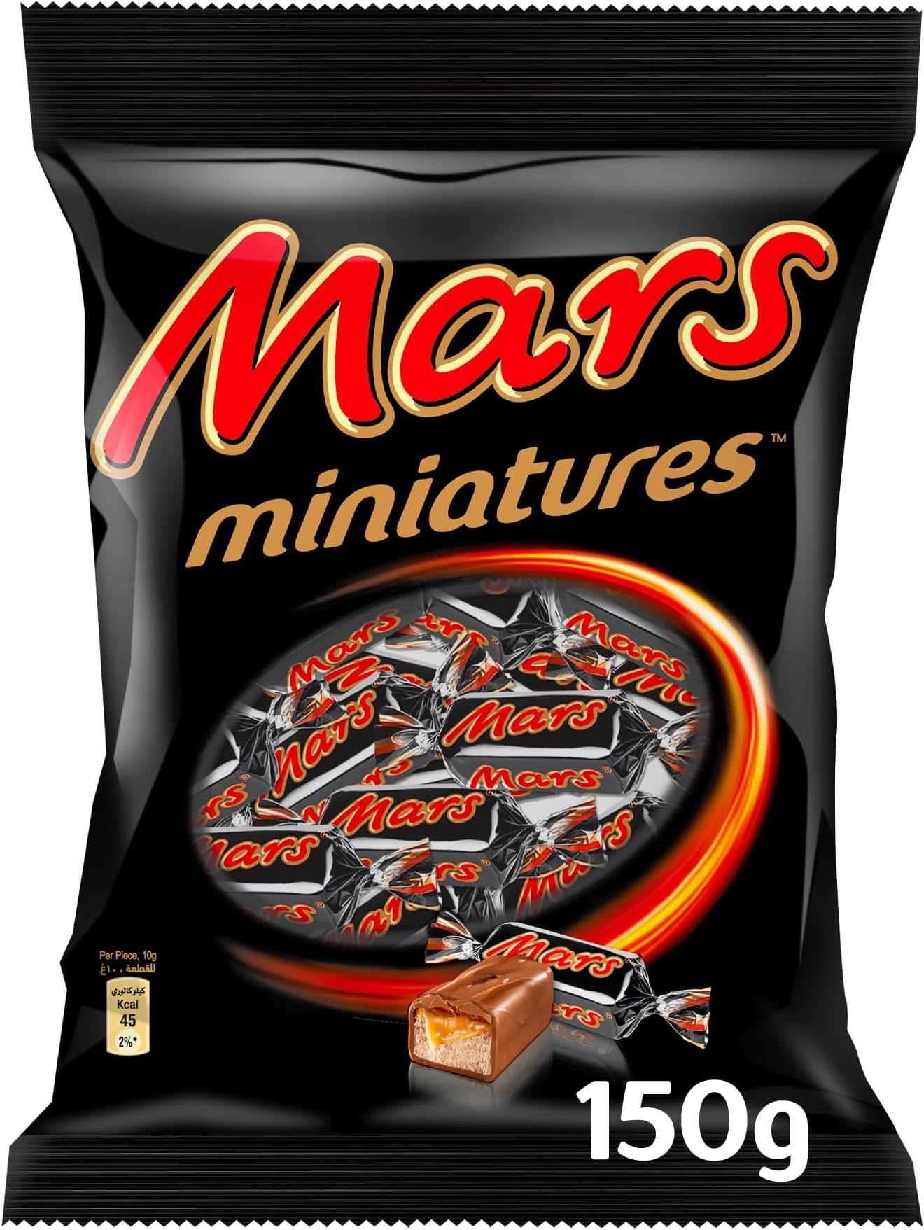 Mars Chocolate Miniatures 150g, with Smooth Milk Chocolate, Nougat, and Caramel, Irresistibly Good