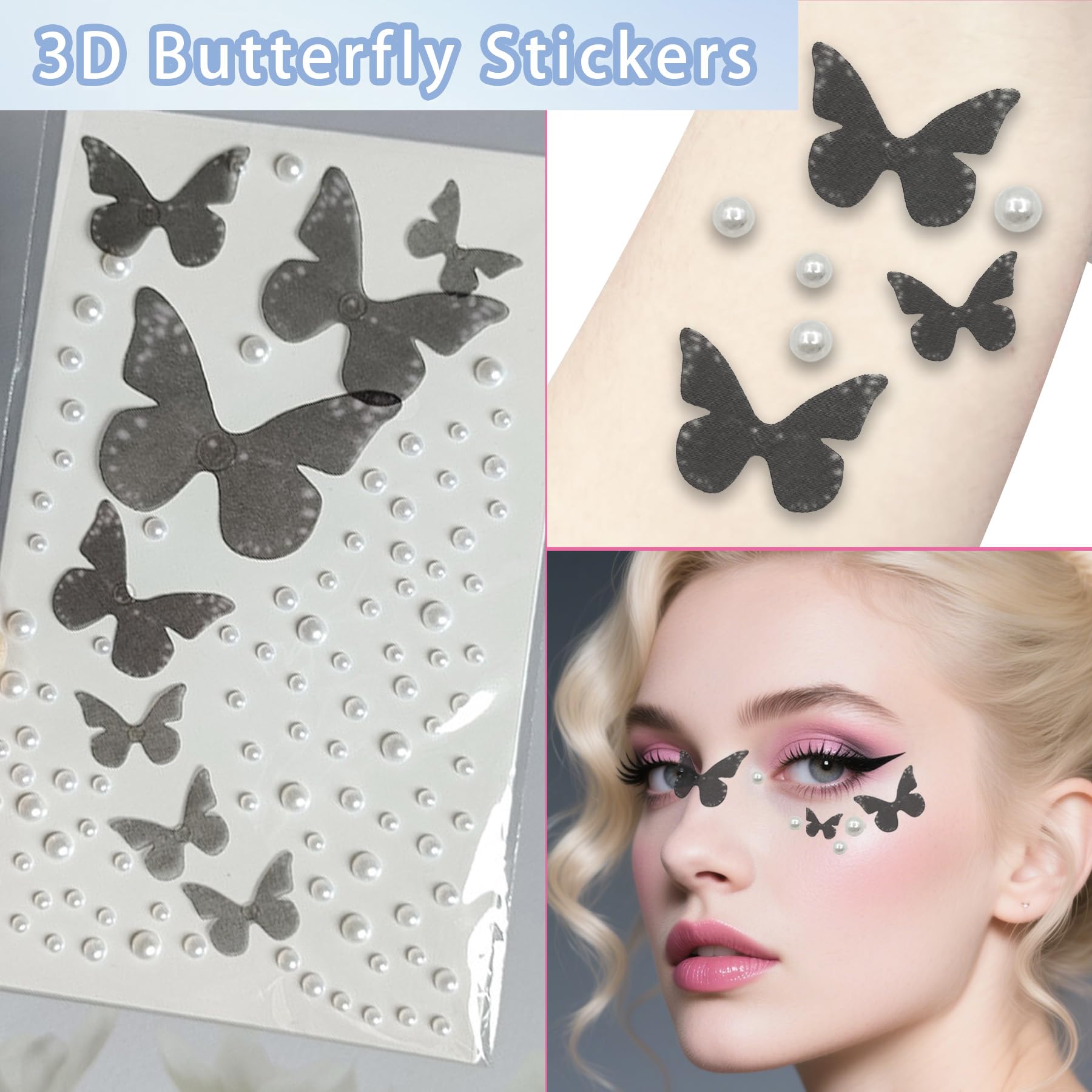 YeahBoom Fairy Wings Butterfly Shape Fairy Wings for Adults and Children Butterfly Wings with Elf Ears - Image 4
